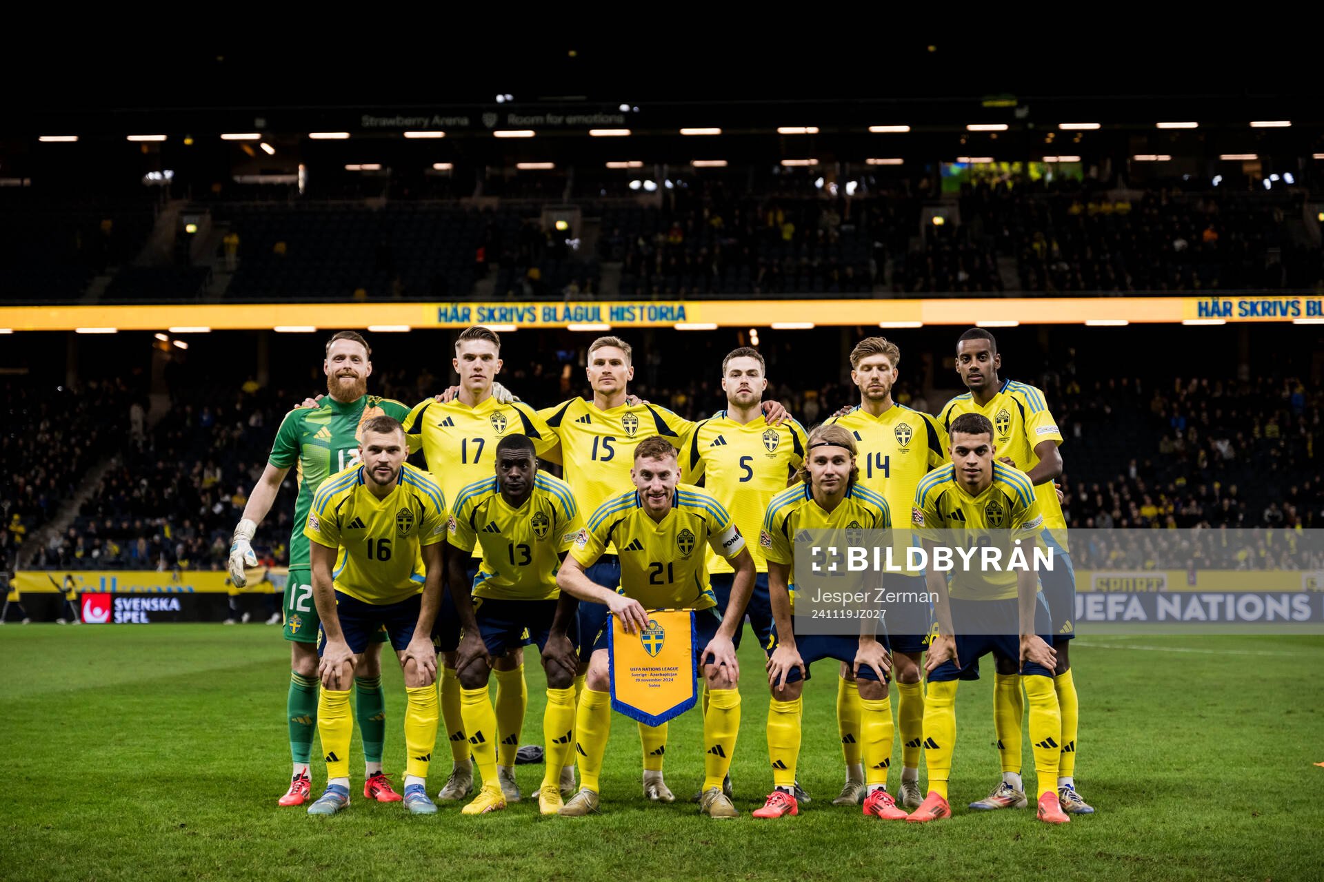 goalkeeper Viktor Johansson, Viktor Gyökeres, Carl