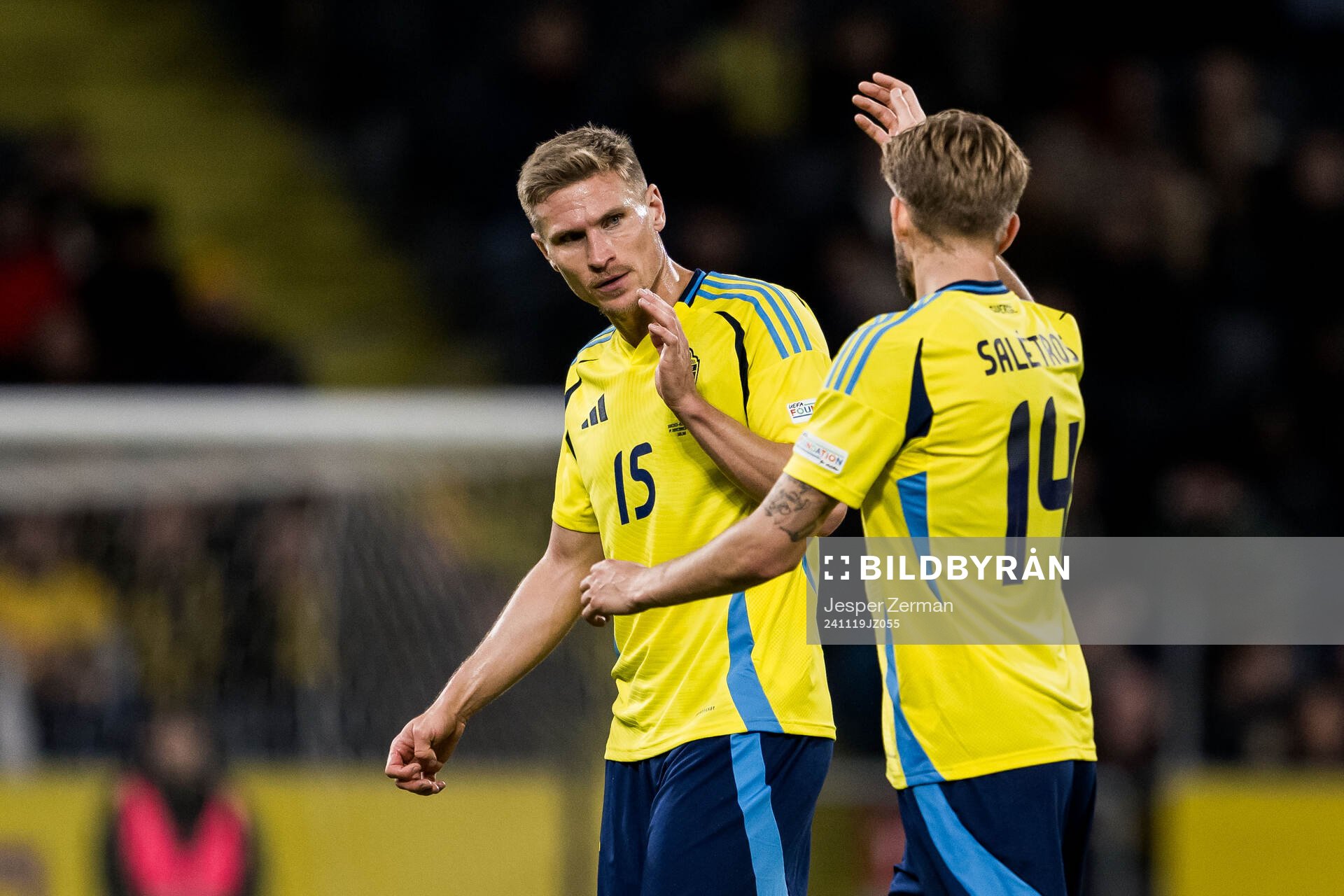 Carl Starfelt and Anton Salétros of Sweden