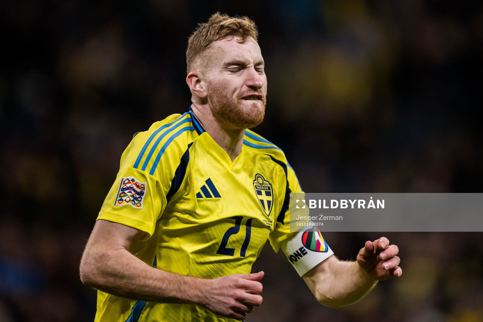 Dejan Kulusevski of Sweden celebrates