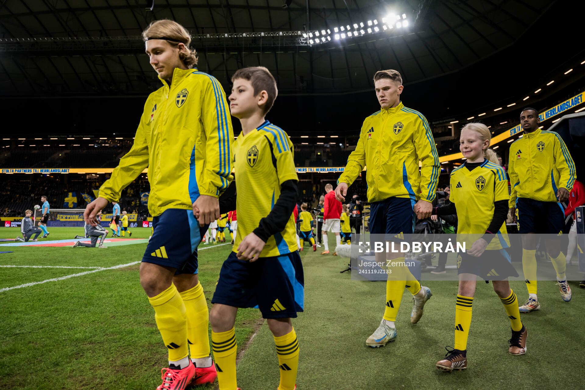 Sebastian Nanasi, Viktor Gyökeres and Alexander Isak of