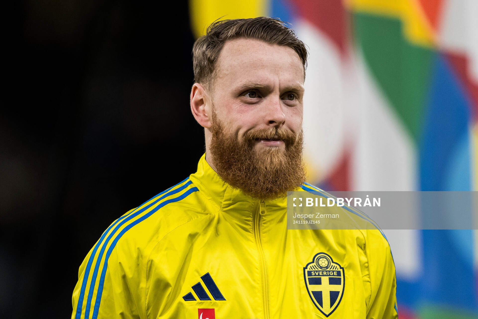 goalkeeper Viktor Johansson of Sweden