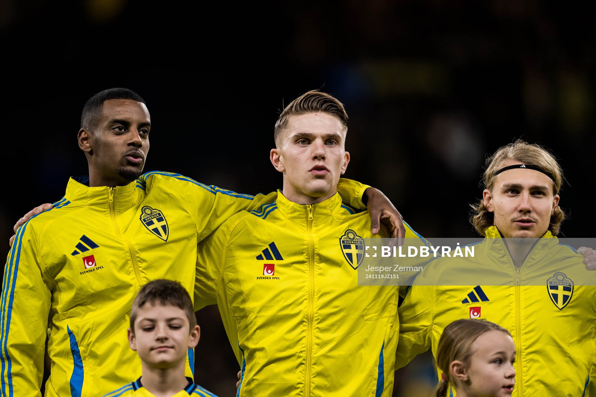 Alexander Isak, Viktor Gyökeres and Sebastian Nanasi of