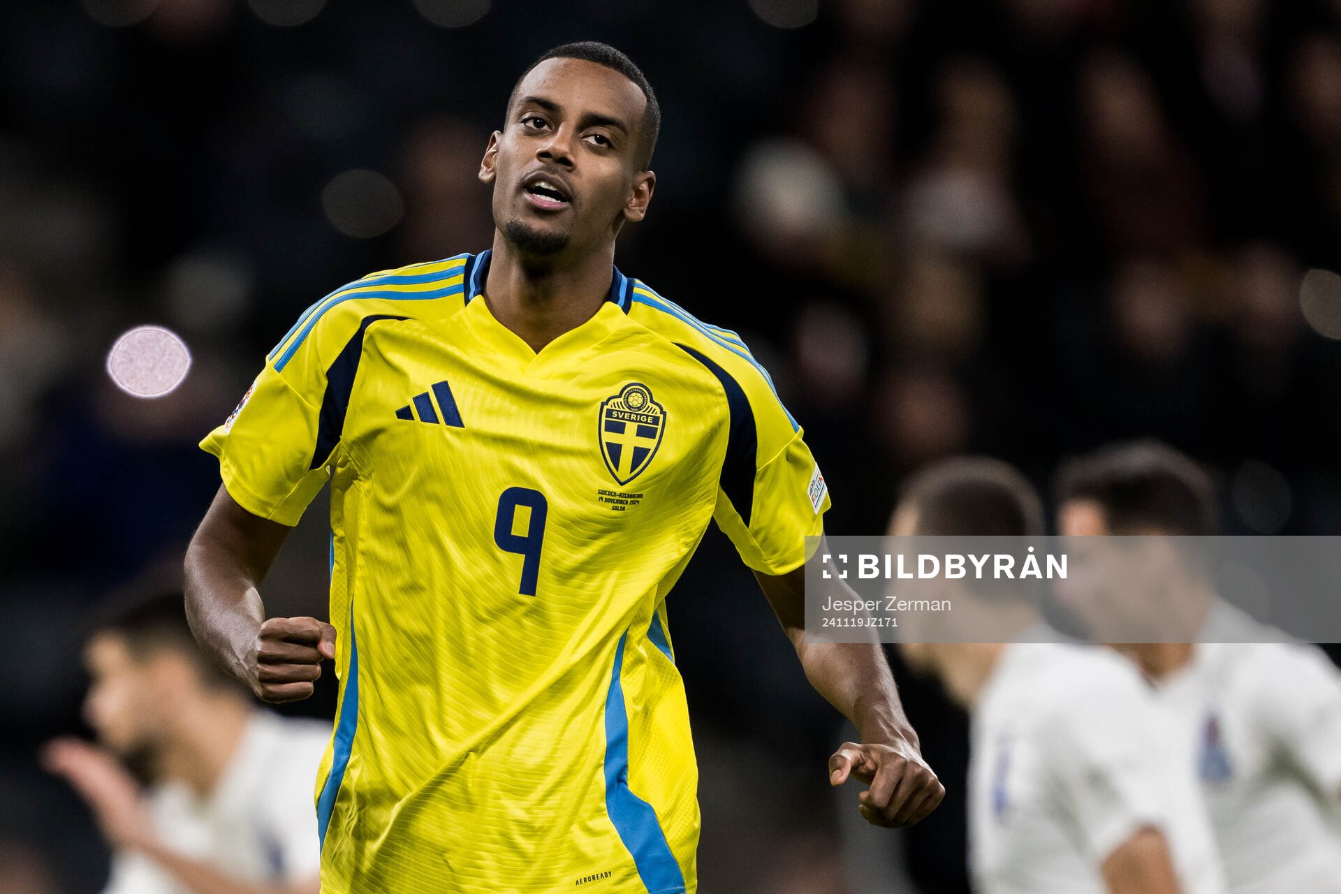 Alexander Isak of Sweden looks dejected