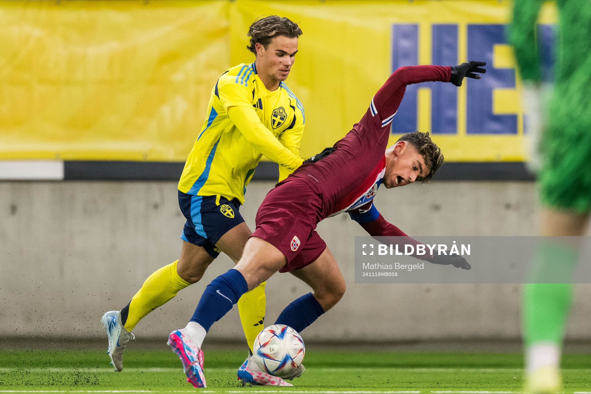 Simon Sjöholm of Sweden and Aleksander Hammer Kjelsen of