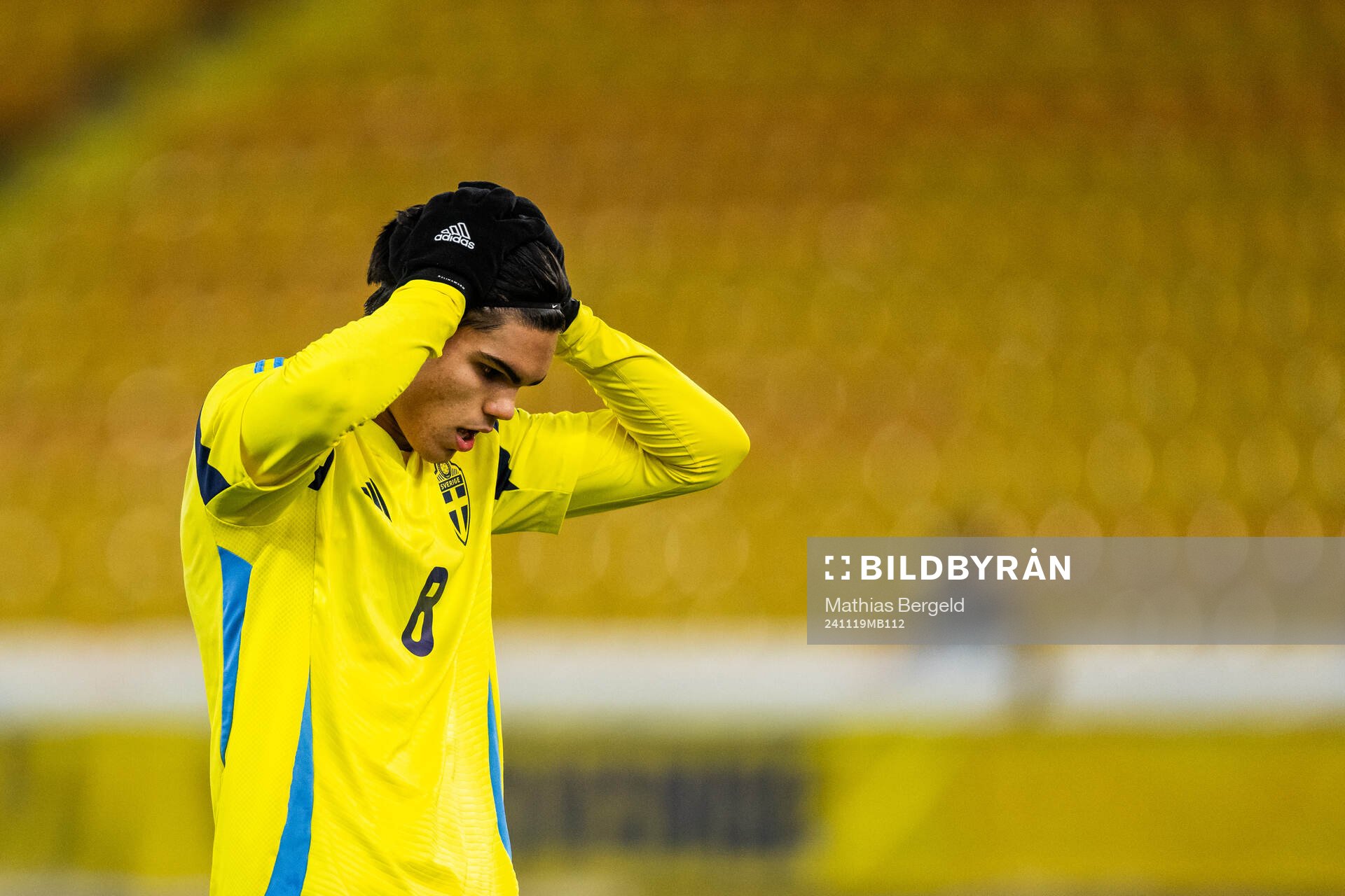Noel Sernelius of Sweden looks dejected