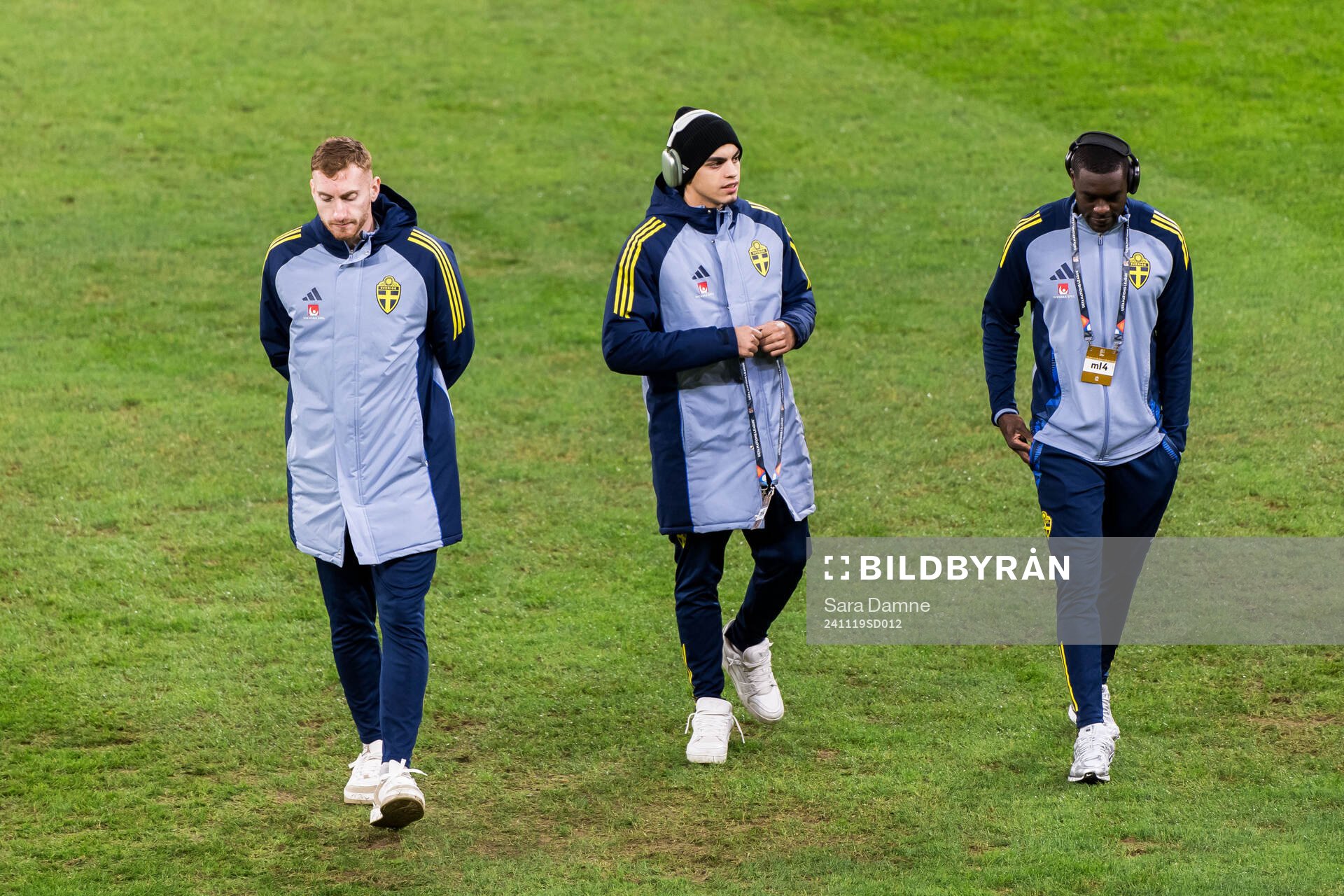 Dejan Kulusevski, Yasin Ayari and Ken Sema of Sweden