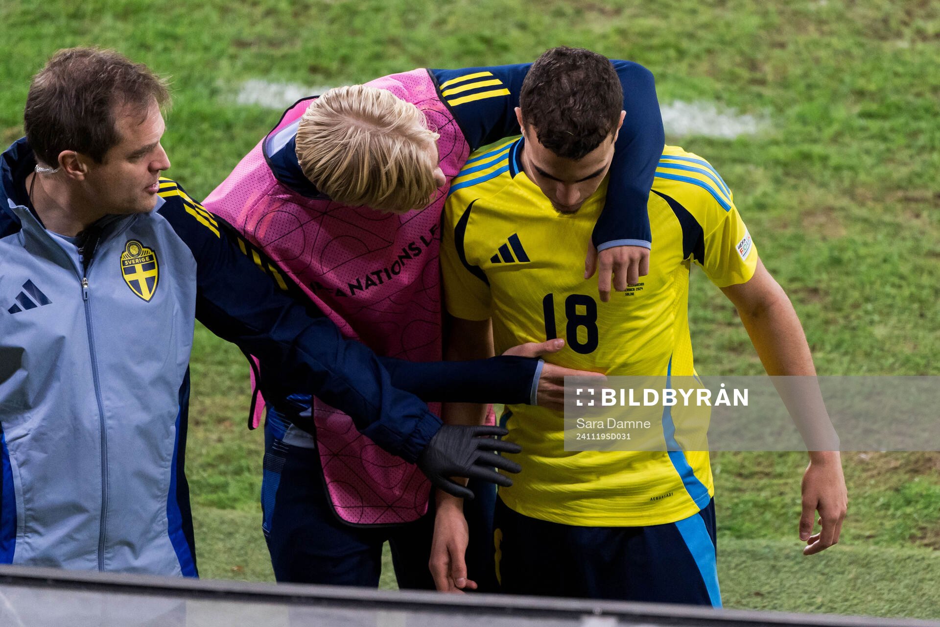 Lucas Bergvall and Yasin Ayari of Sweden