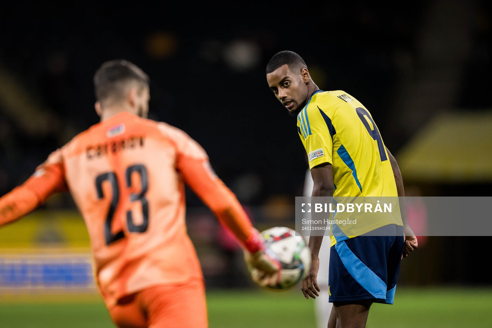 Alexander Isak of Sweden