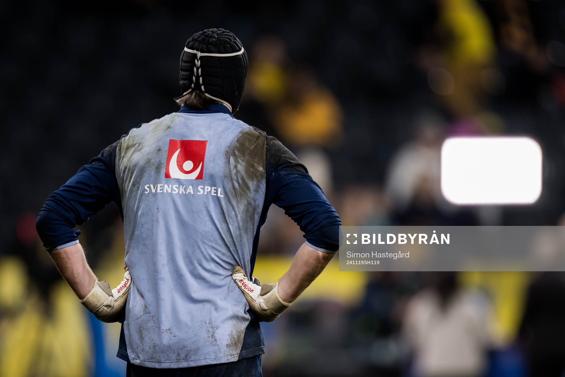 Goalkeeper Jacob Widell Zetterström of Sweden ahead of the Nations League football match between Sweden and Azerbaijan on November 19, 2024 in Stockholm.
