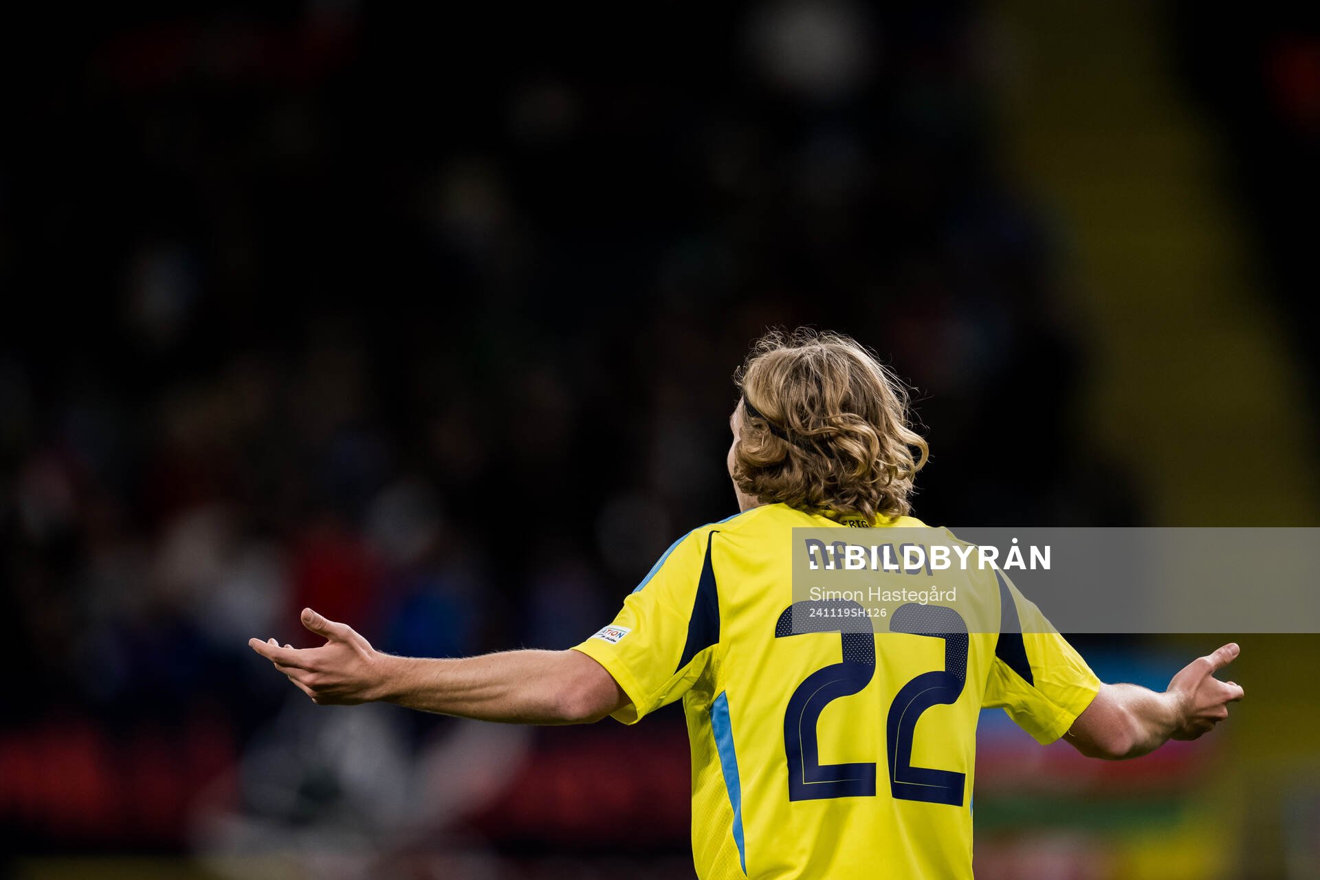 Sebastian Nanasi of Sweden reacts