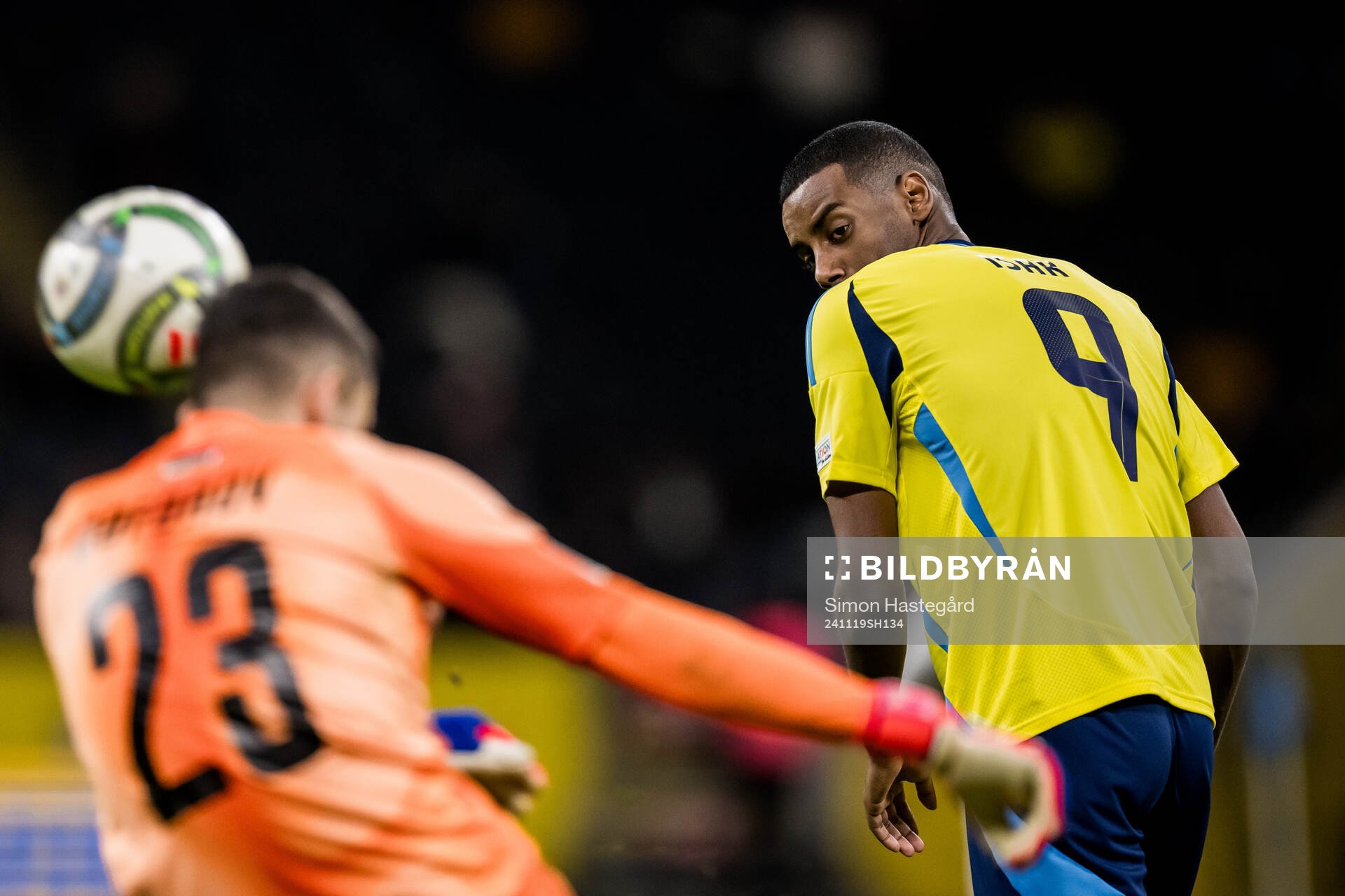 Alexander Isak of Sweden