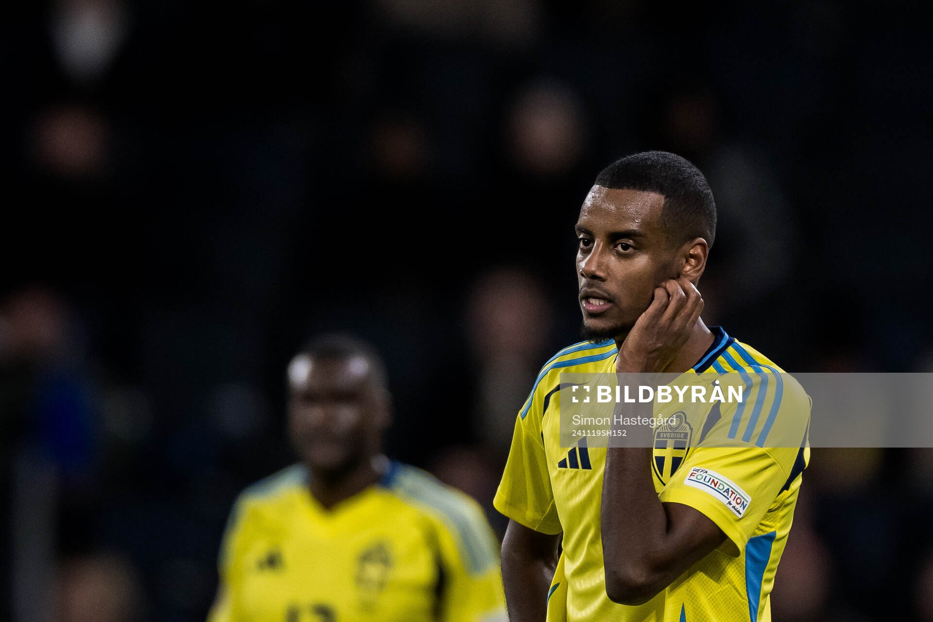 Alexander Isak of Sweden looks dejected