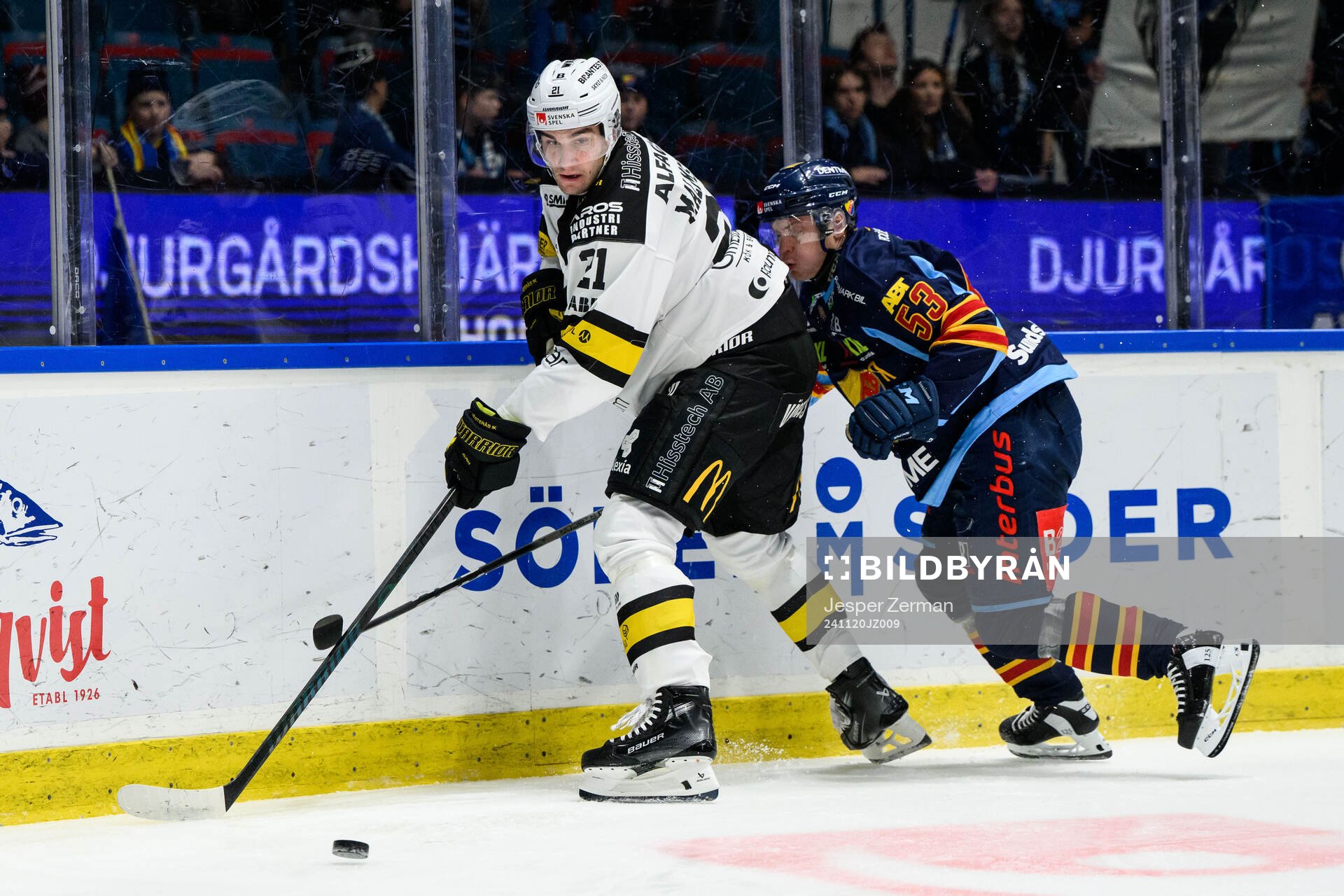 Västerås Henrik Malmström och Djurgårdens David Blomgren