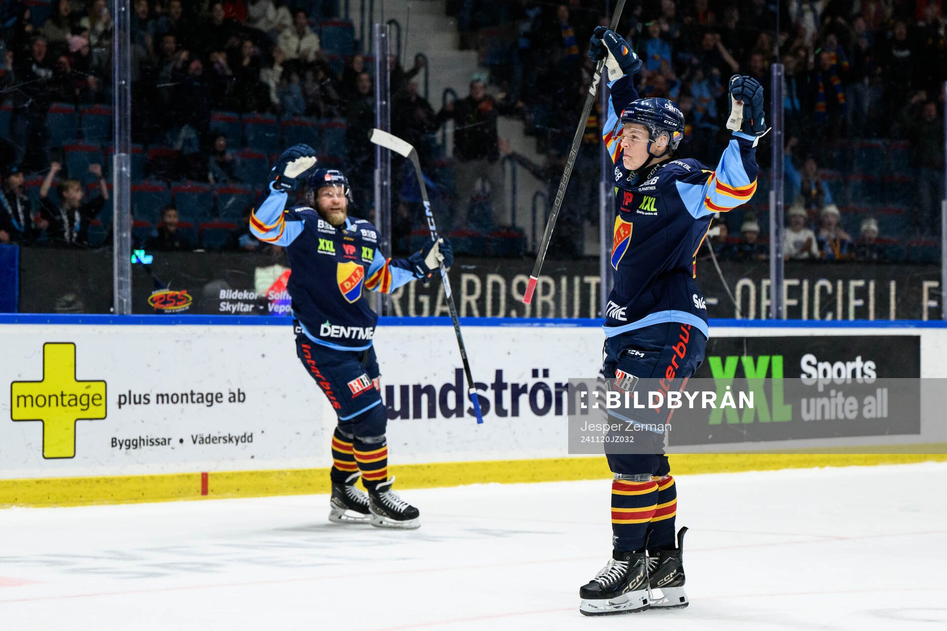 Djurgårdens Hampus Larsson jublar