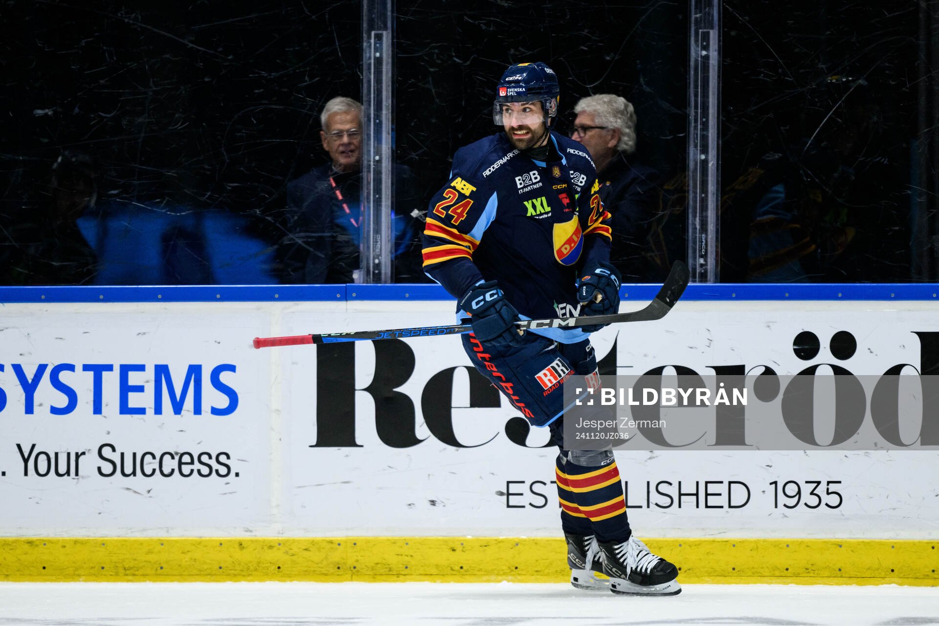 Djurgårdens Ludvig Rensfeldt jublar