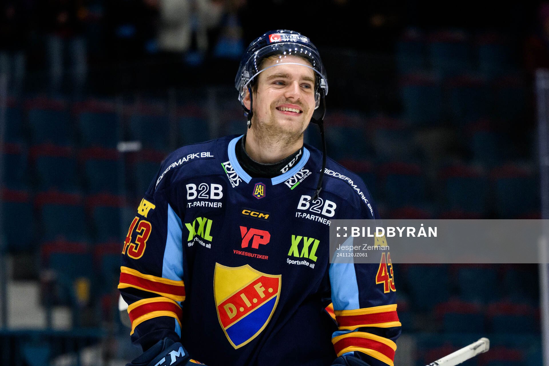 Djurgårdens Max Krogdahl jublar
