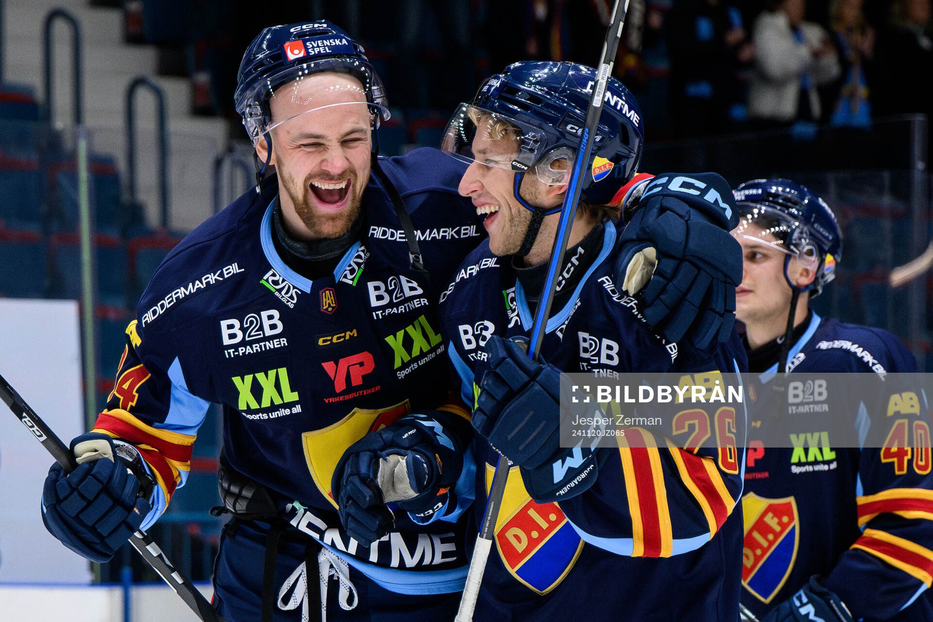 Djurgårdens Daniel Brodin och Fredric Weigel