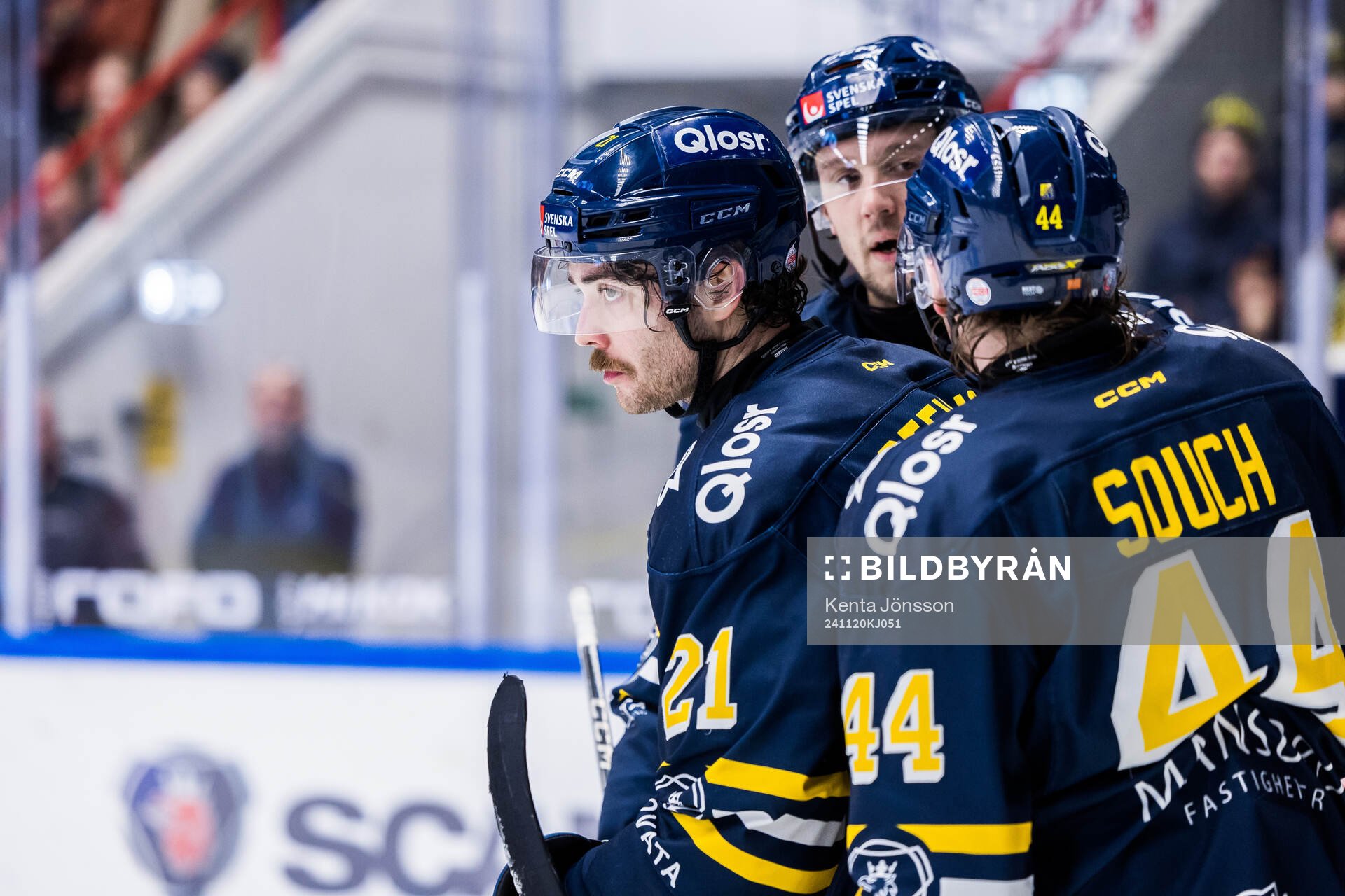 Södertäljes Nolan Stevens jublar