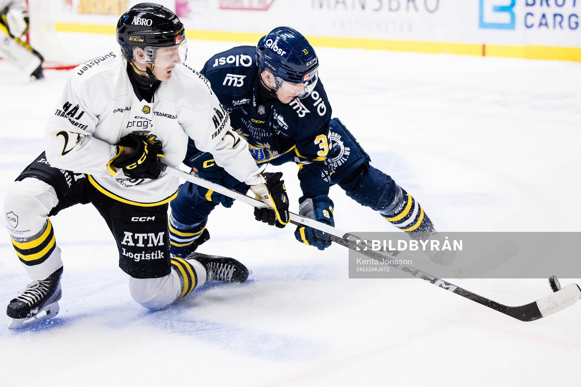 AIKs Oliver Tärnström och Södertäljes Filiph Engsund