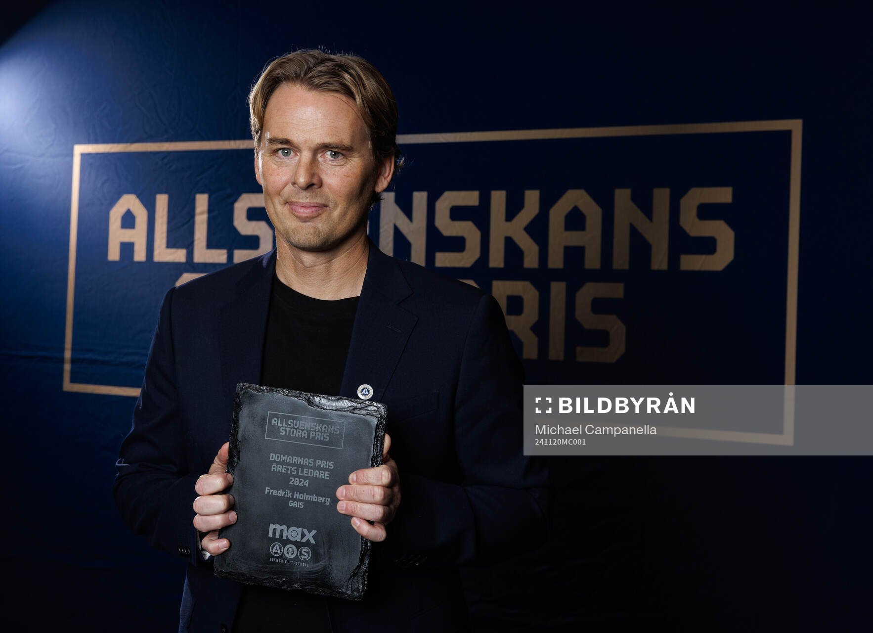 GAIS tränare Fredrik Holmberg tilldelas Domarnas pris för