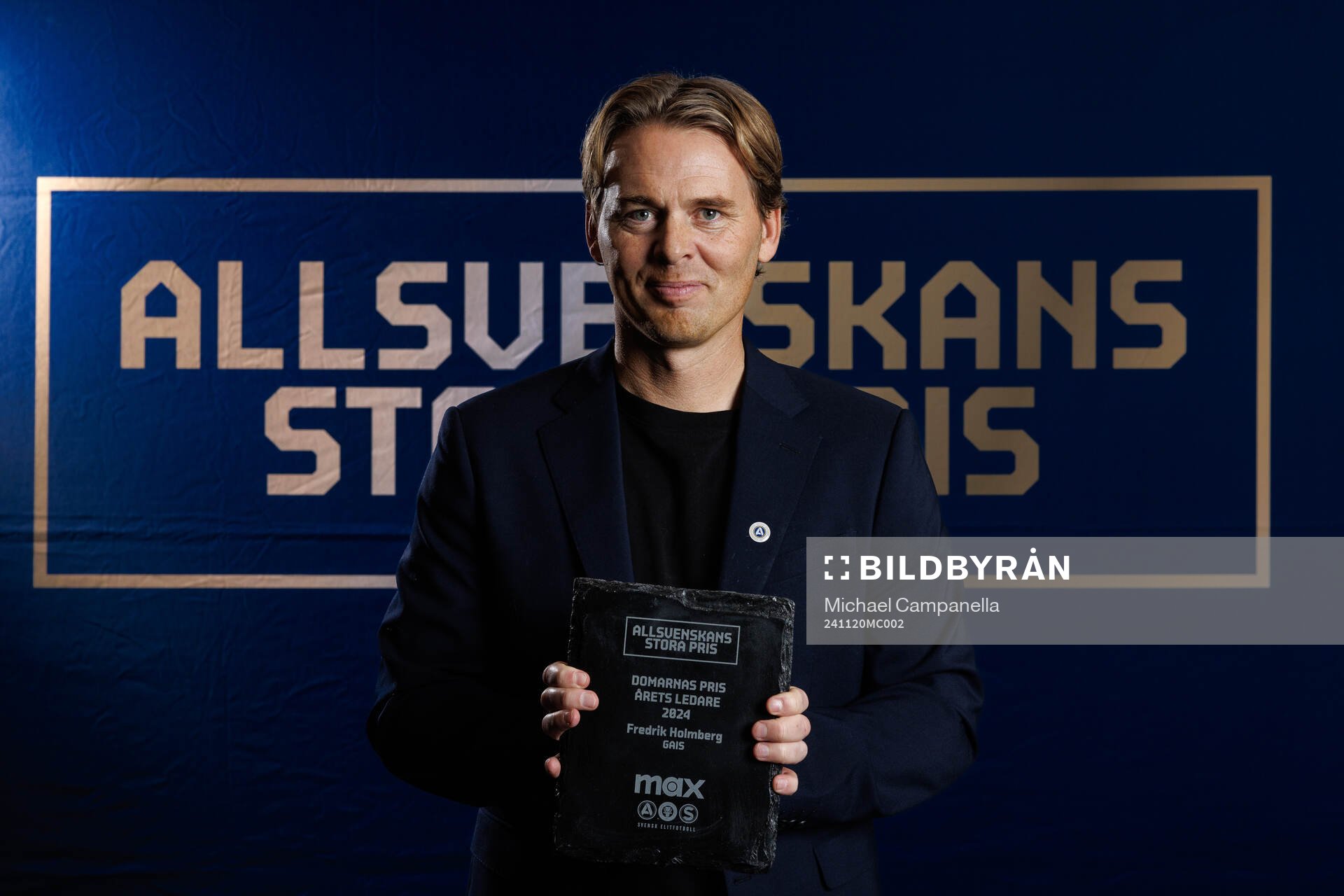 GAIS tränare Fredrik Holmberg tilldelas Domarnas pris för