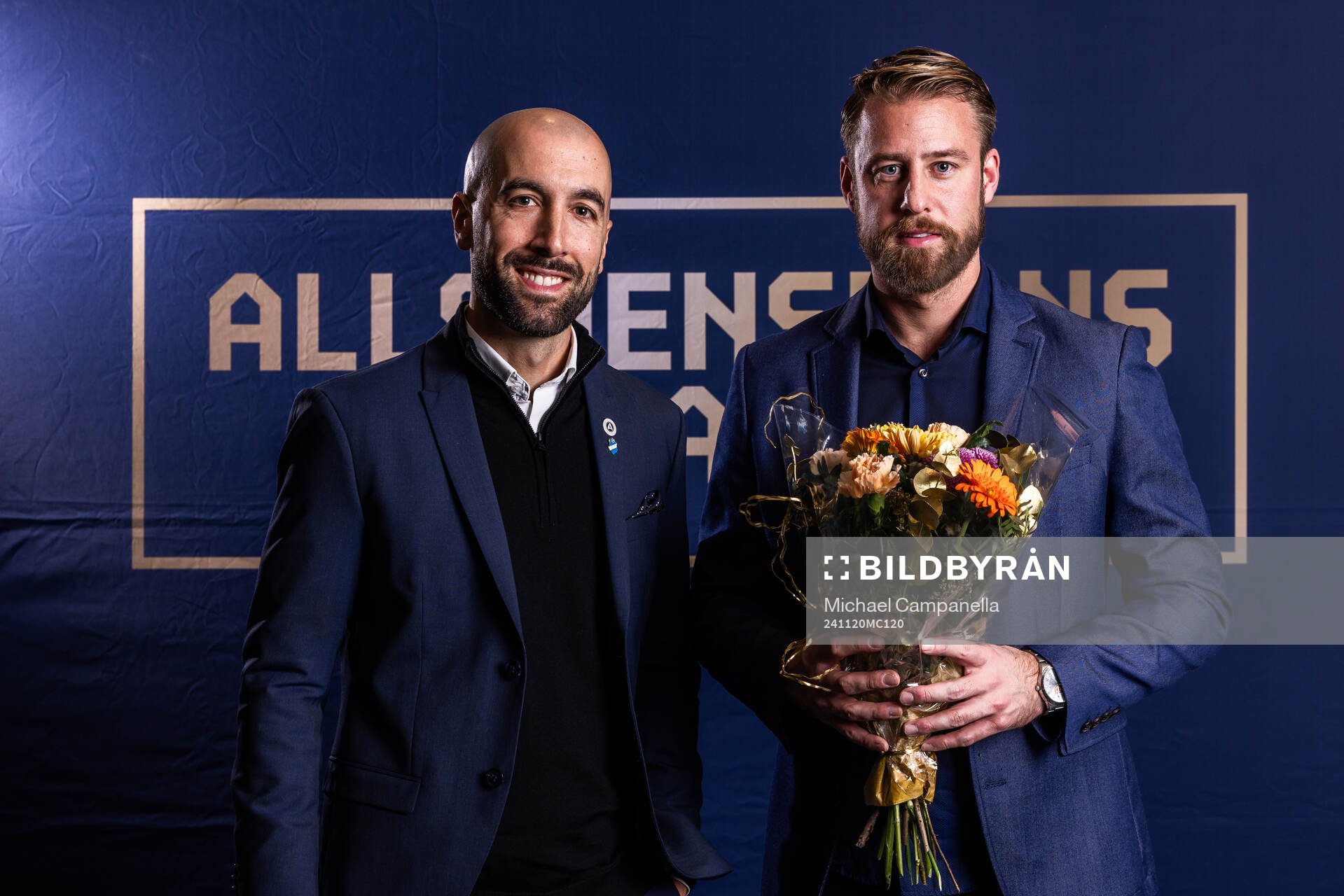 Östers tränare Martin Foyston och Degerfors tränare