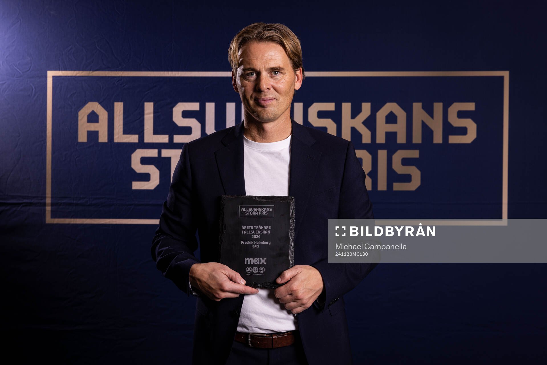 GAIS Fredrik Holmberg tilldelas priset för årets tränare