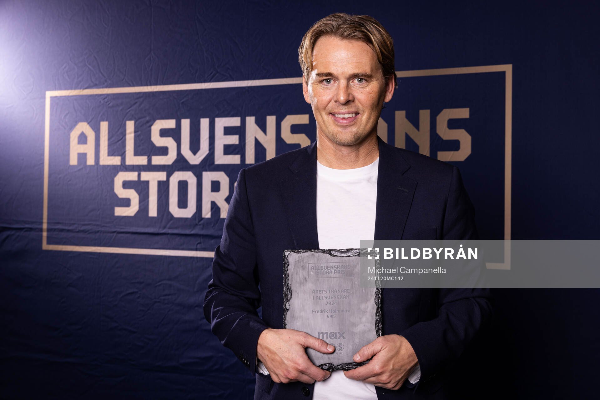 GAIS Fredrik Holmberg tilldelas priset för årets tränare