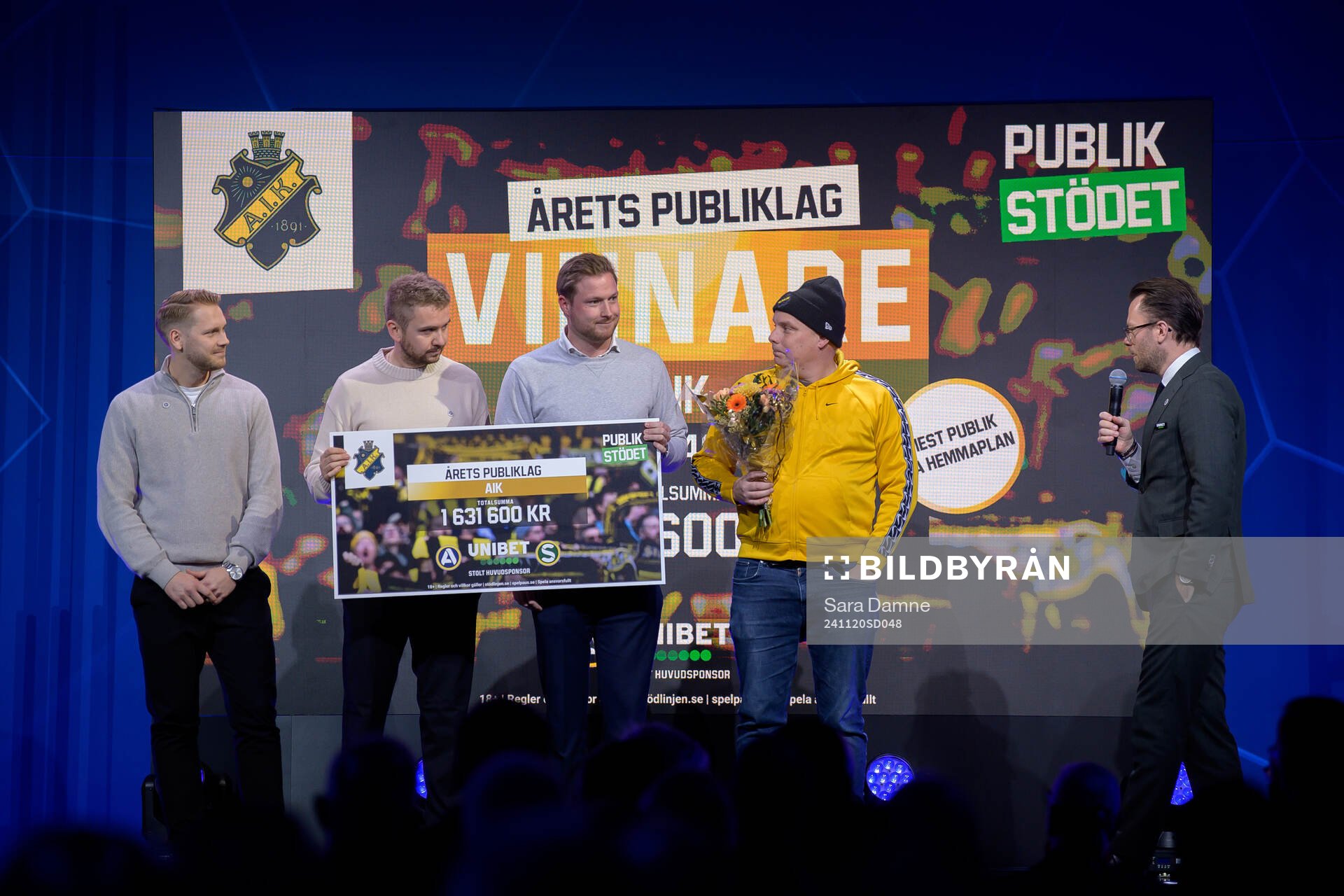 Priset för Årets Publiklag tilldelas AIK