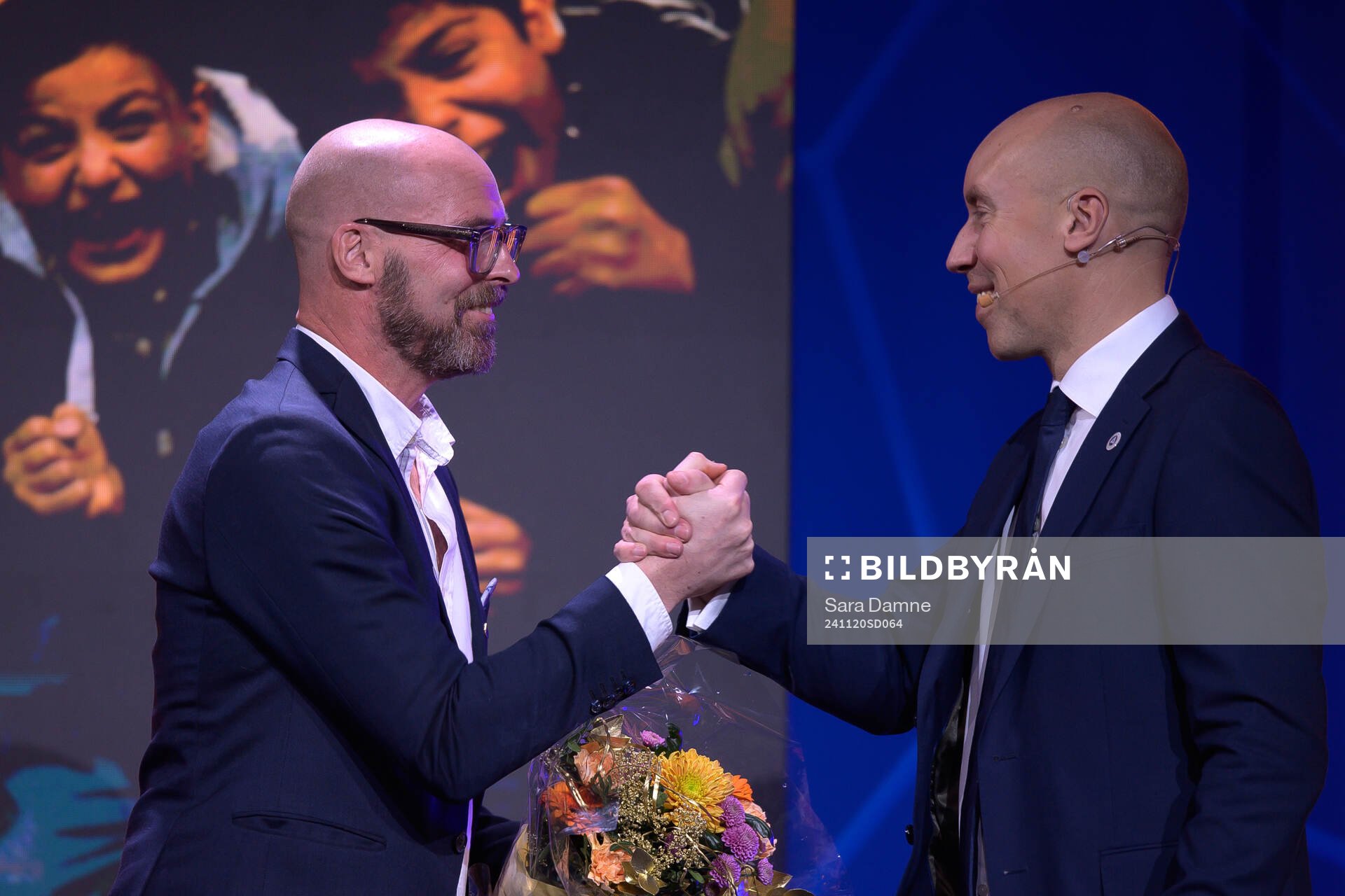 Patrik Lundgren, klubbchef Falkenbergs FF, och Simon