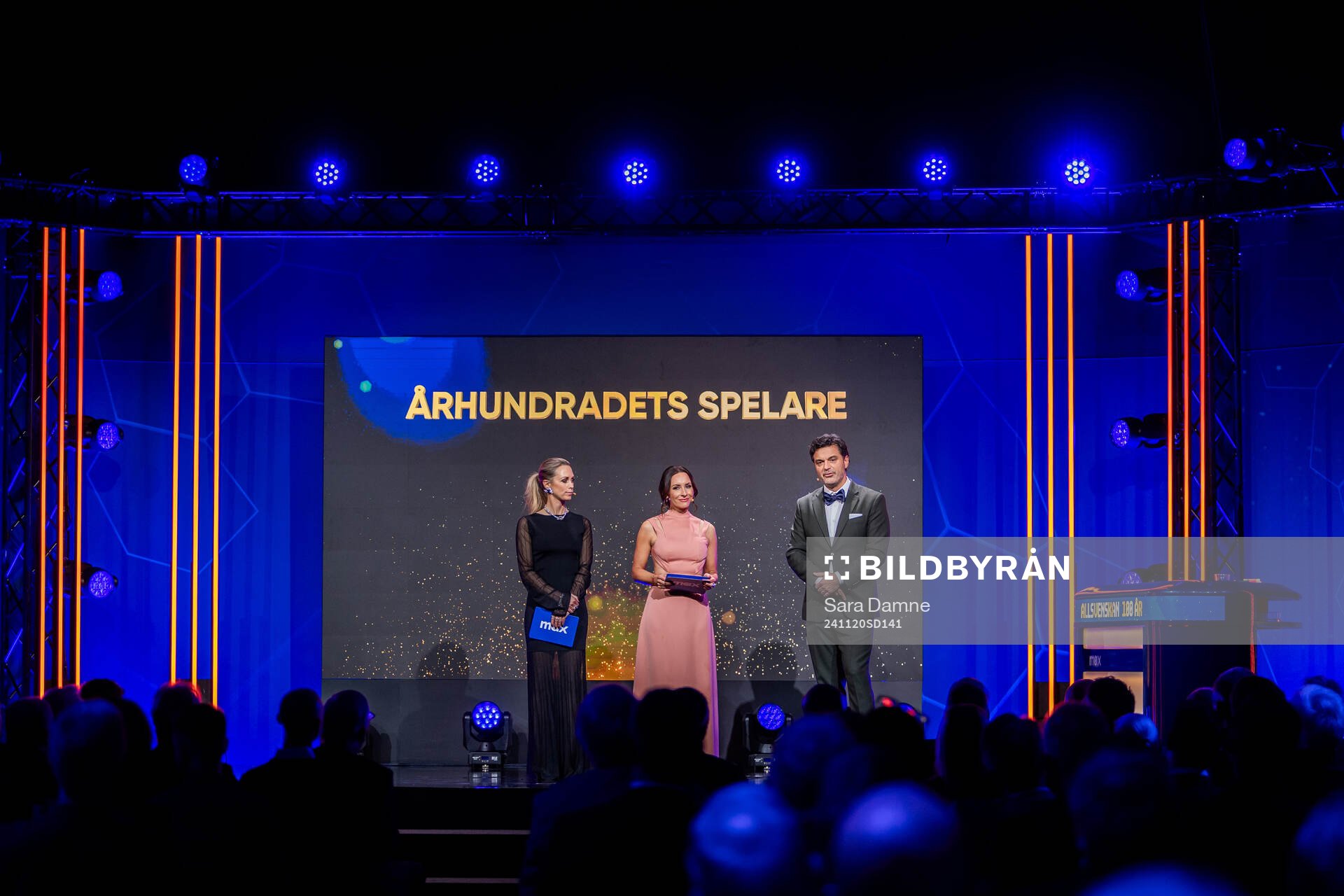 Programledarna Karin Frick, Camilla Nordlund och Tommy