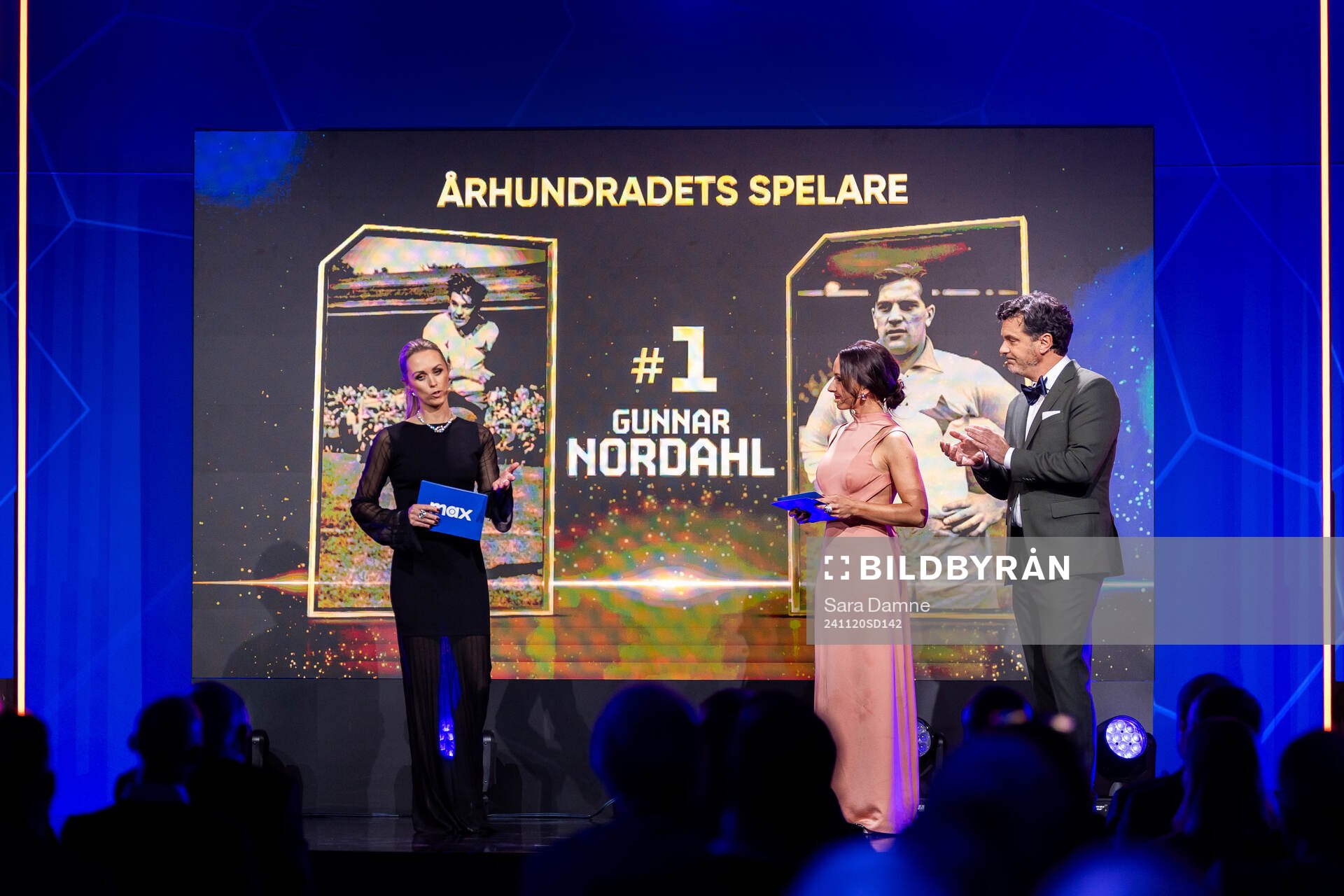 Programledarna Karin Frick, Camilla Nordlund och Tommy