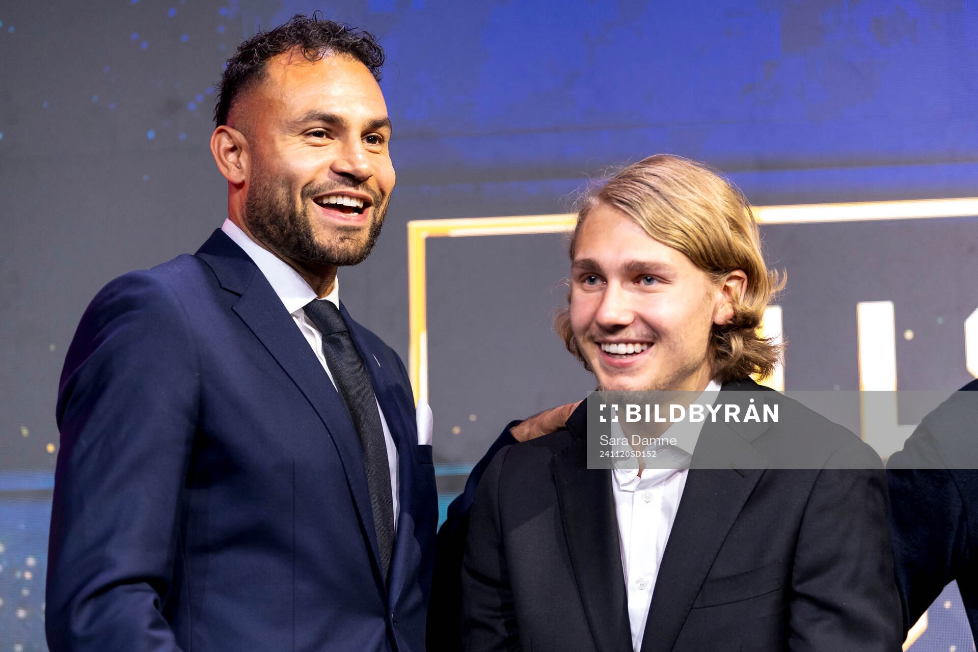 Warner Hahn, årets målvakt och Sebastian Nanasi, årets