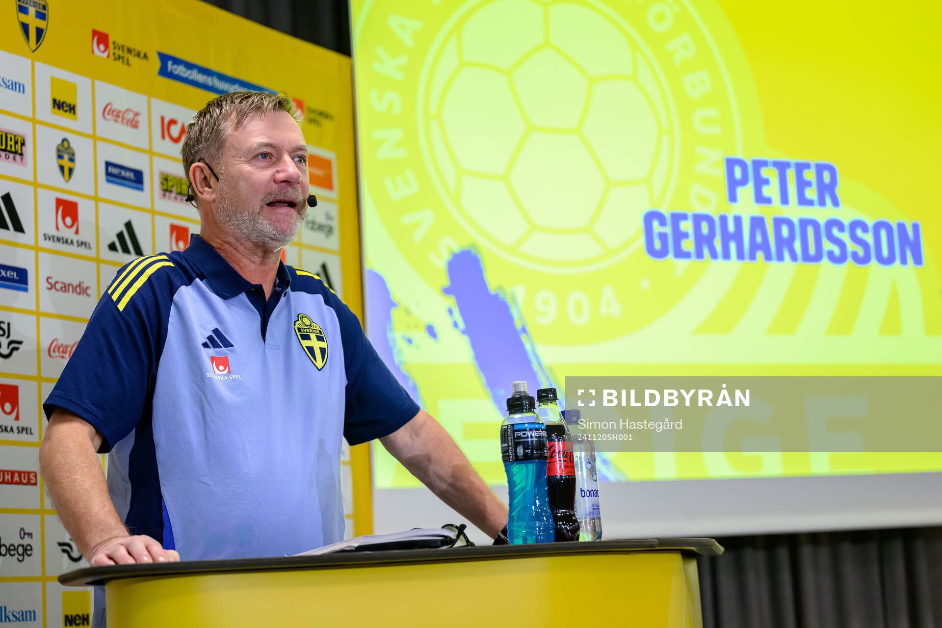 Head coach Peter Gerhardsson of the Swedish women's