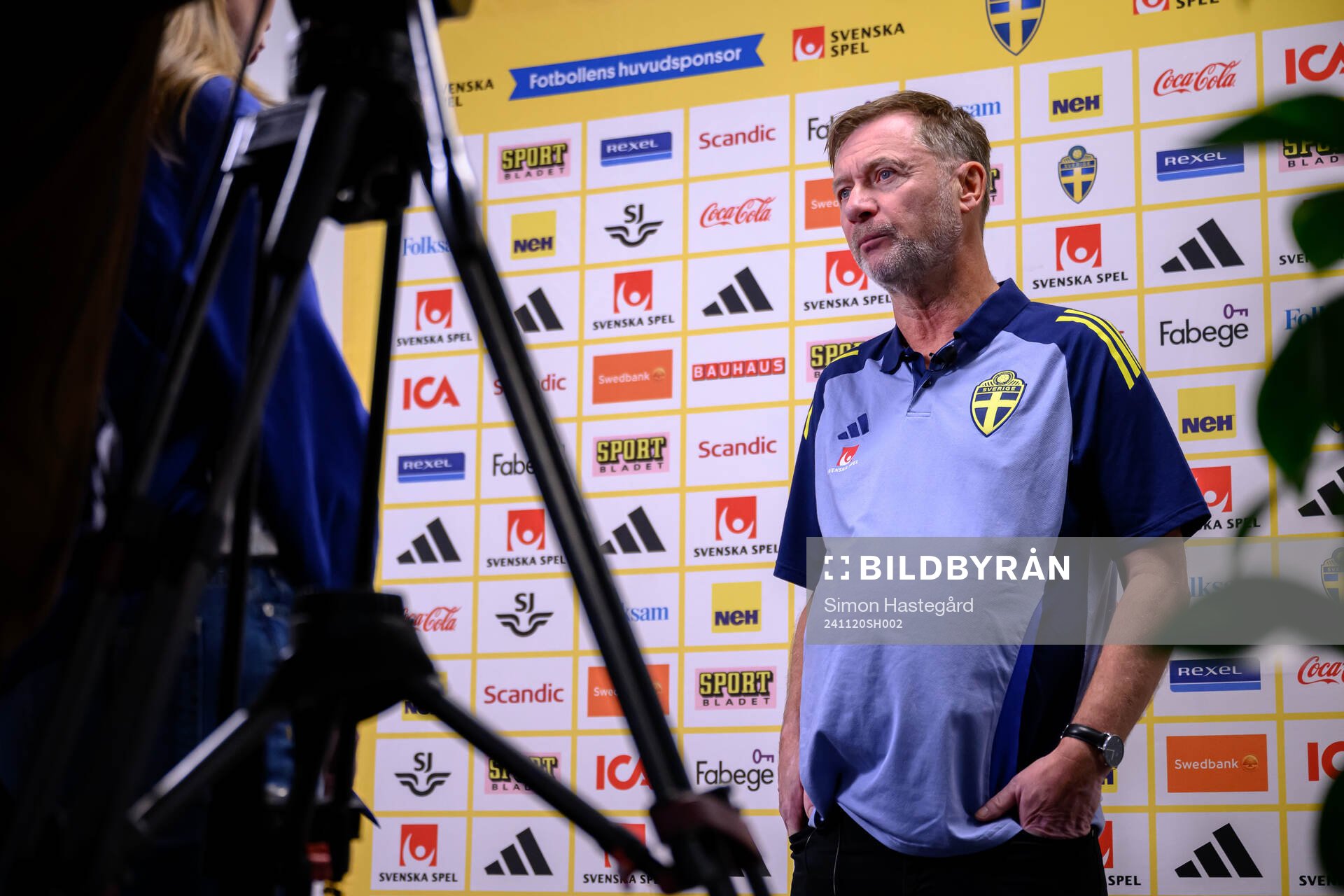 Head coach Peter Gerhardsson of the Swedish women's