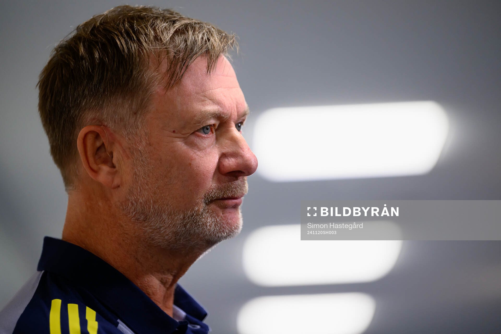 Head coach Peter Gerhardsson of the Swedish women's