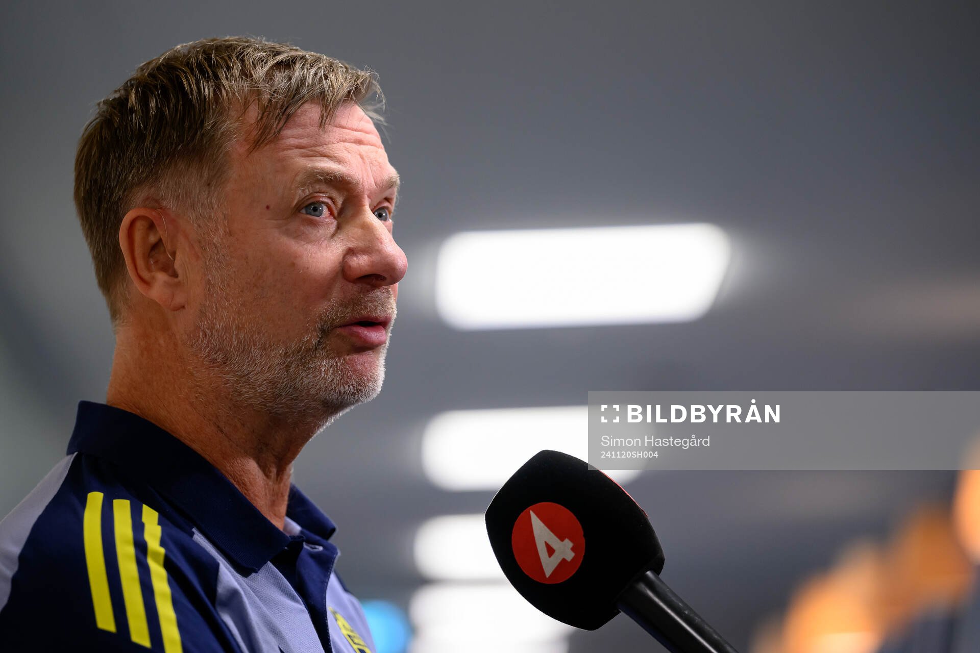 Head coach Peter Gerhardsson of the Swedish women's