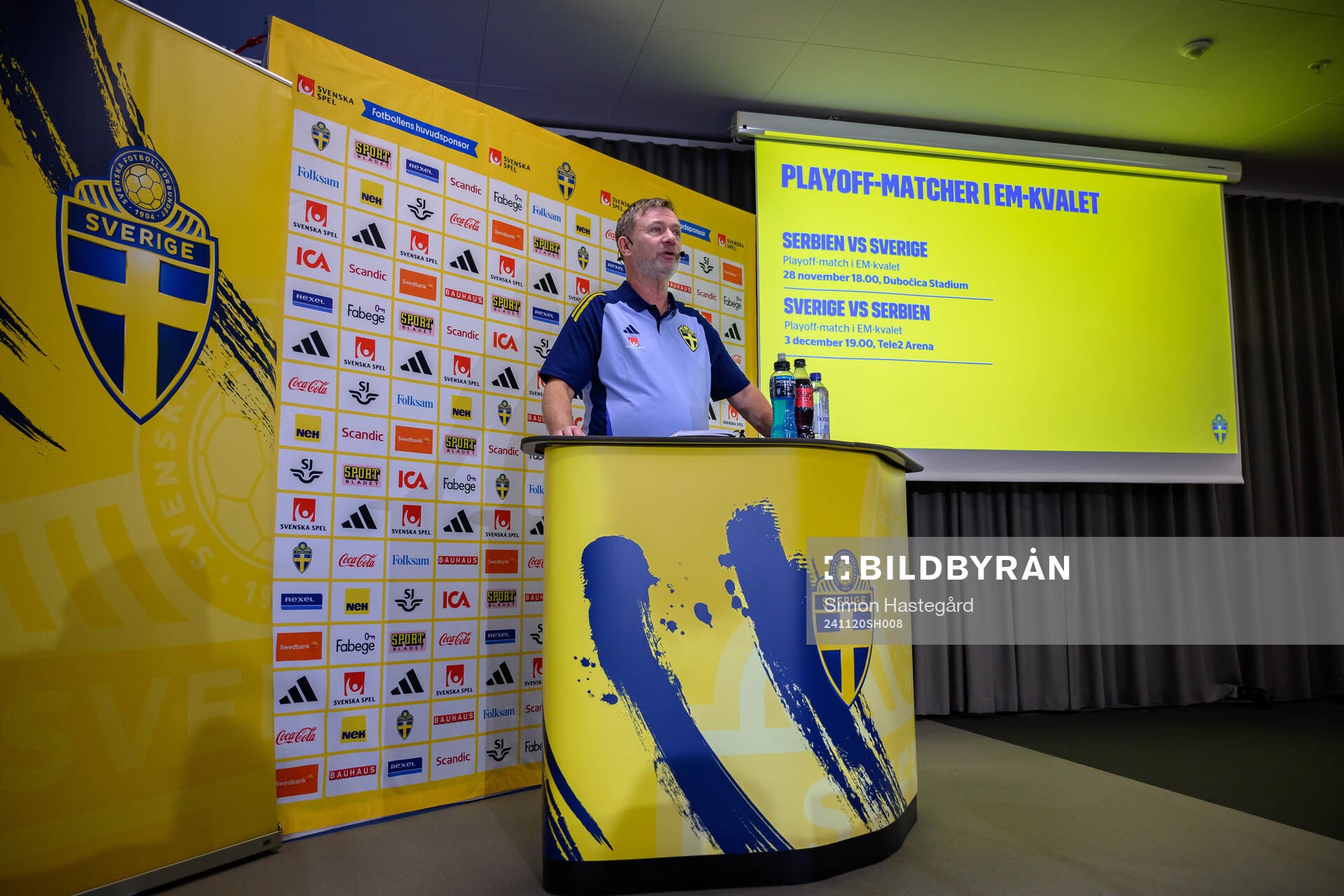 Head coach Peter Gerhardsson of the Swedish women's