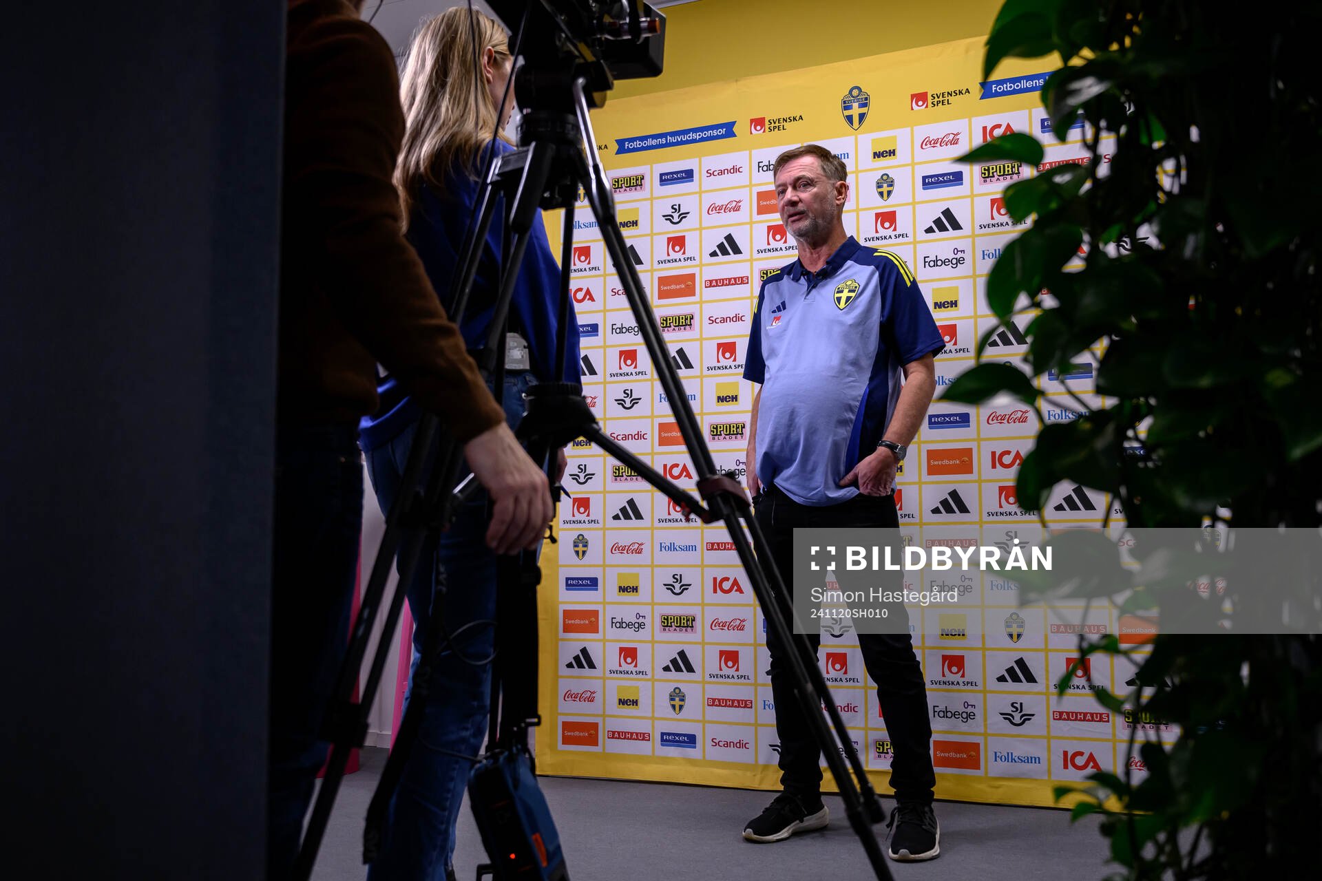 Head coach Peter Gerhardsson of the Swedish women's
