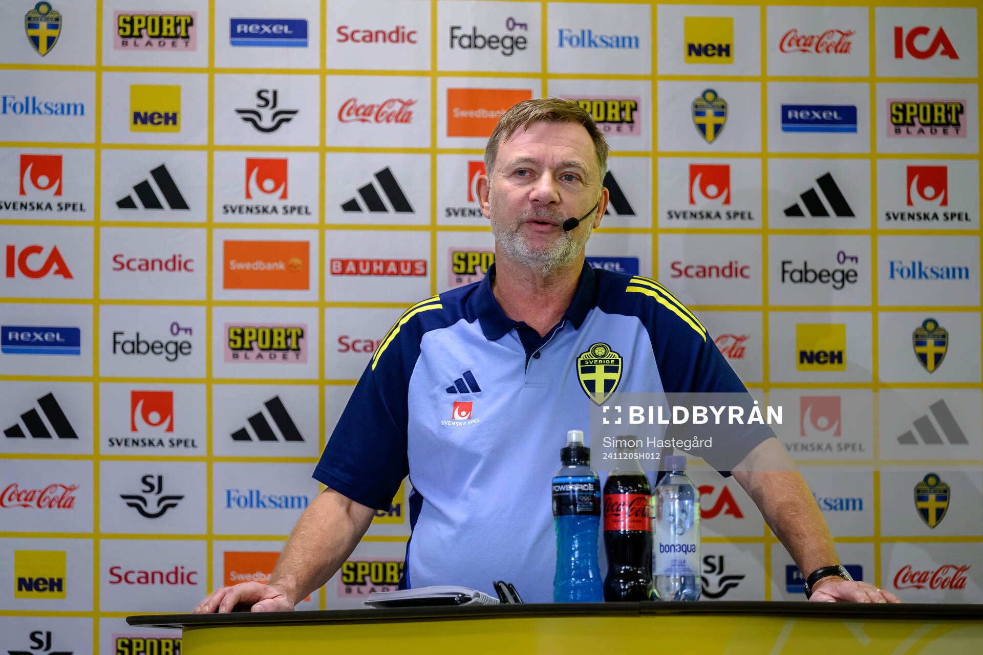 Head coach Peter Gerhardsson of the Swedish women's
