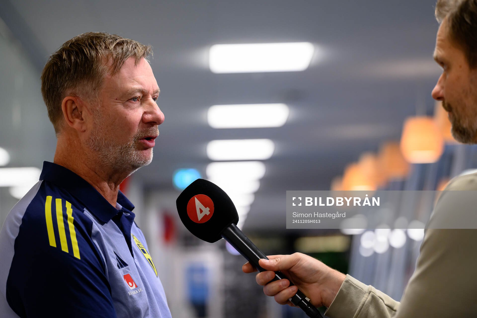 Head coach Peter Gerhardsson of the Swedish women's