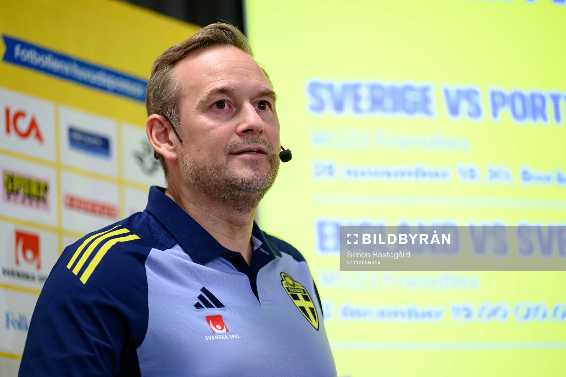 Head coach Martin Qwarmans Möller of the Swedish women's