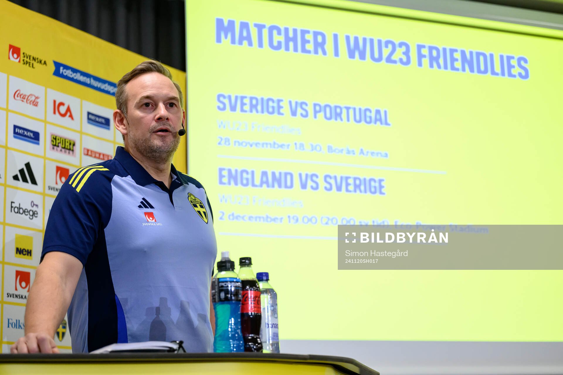 Head coach Martin Qwarmans Möller of the Swedish women's