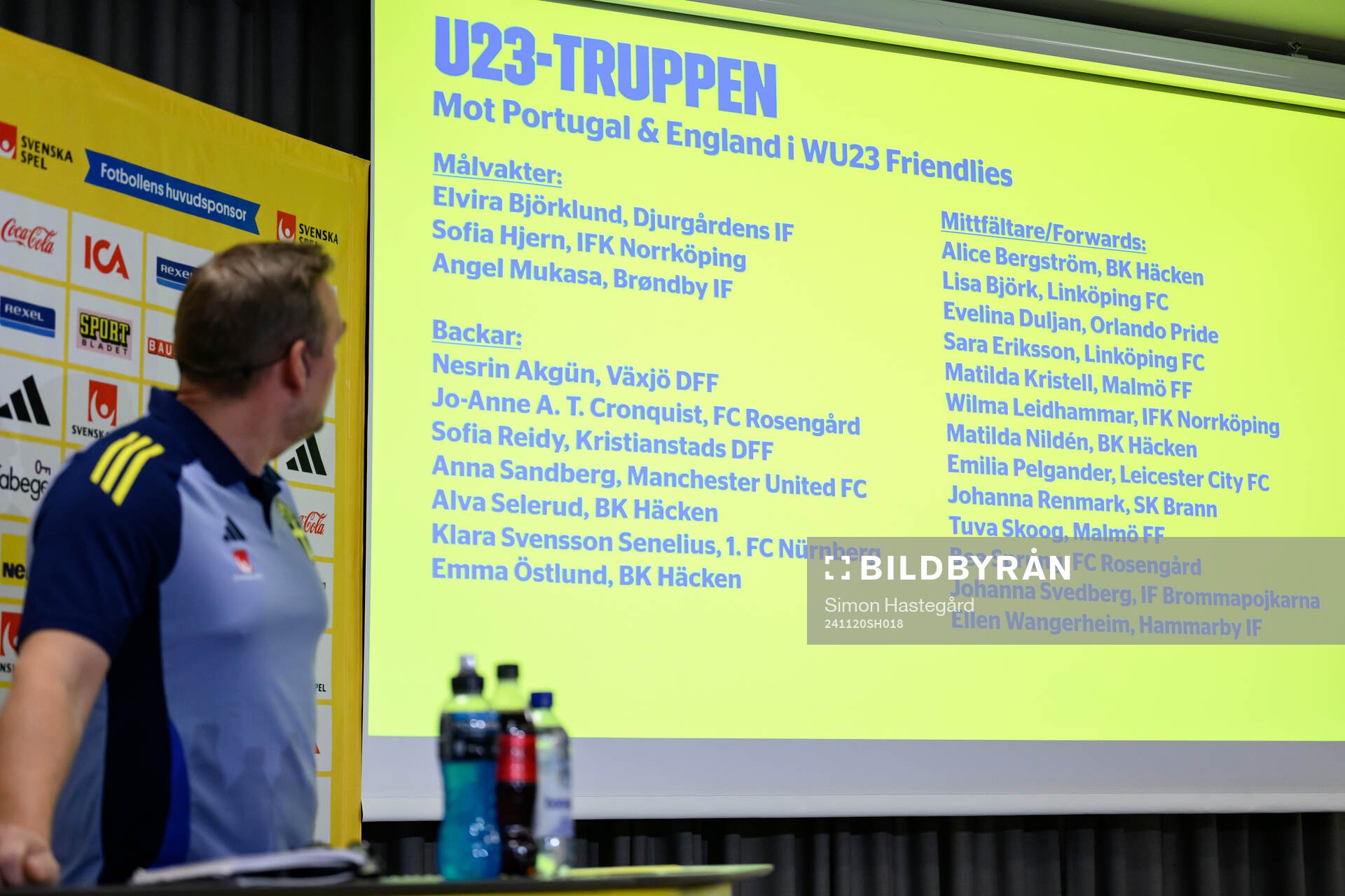 Head coach Martin Qwarmans Möller of the Swedish women's