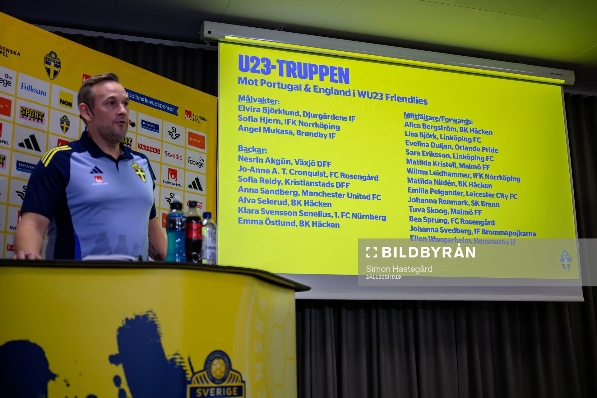 Head coach Martin Qwarmans Möller of the Swedish women's