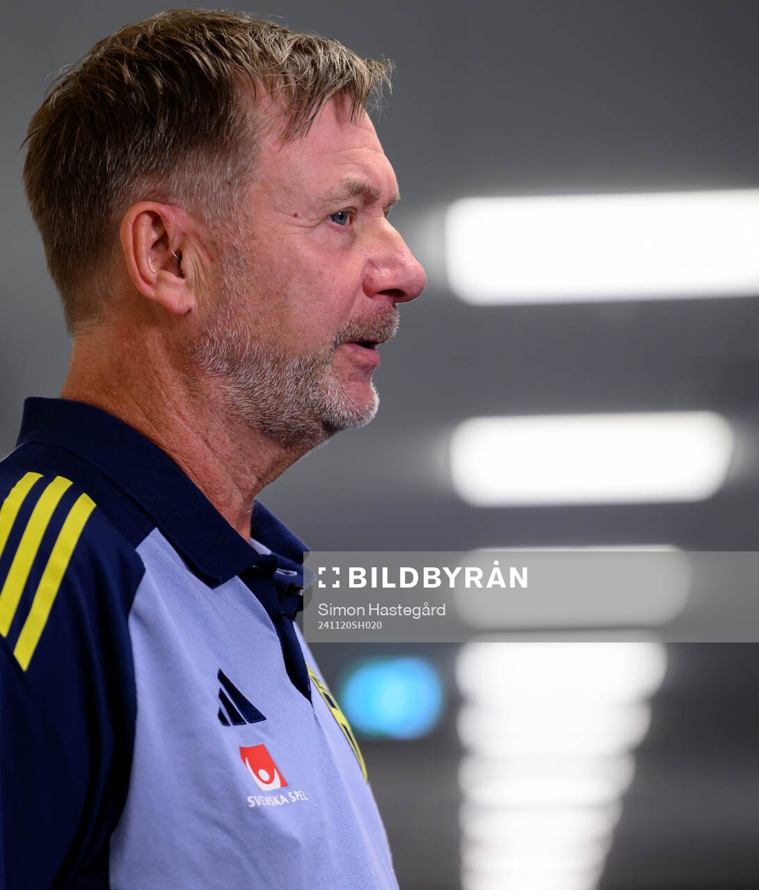 Head coach Peter Gerhardsson of the Swedish women's
