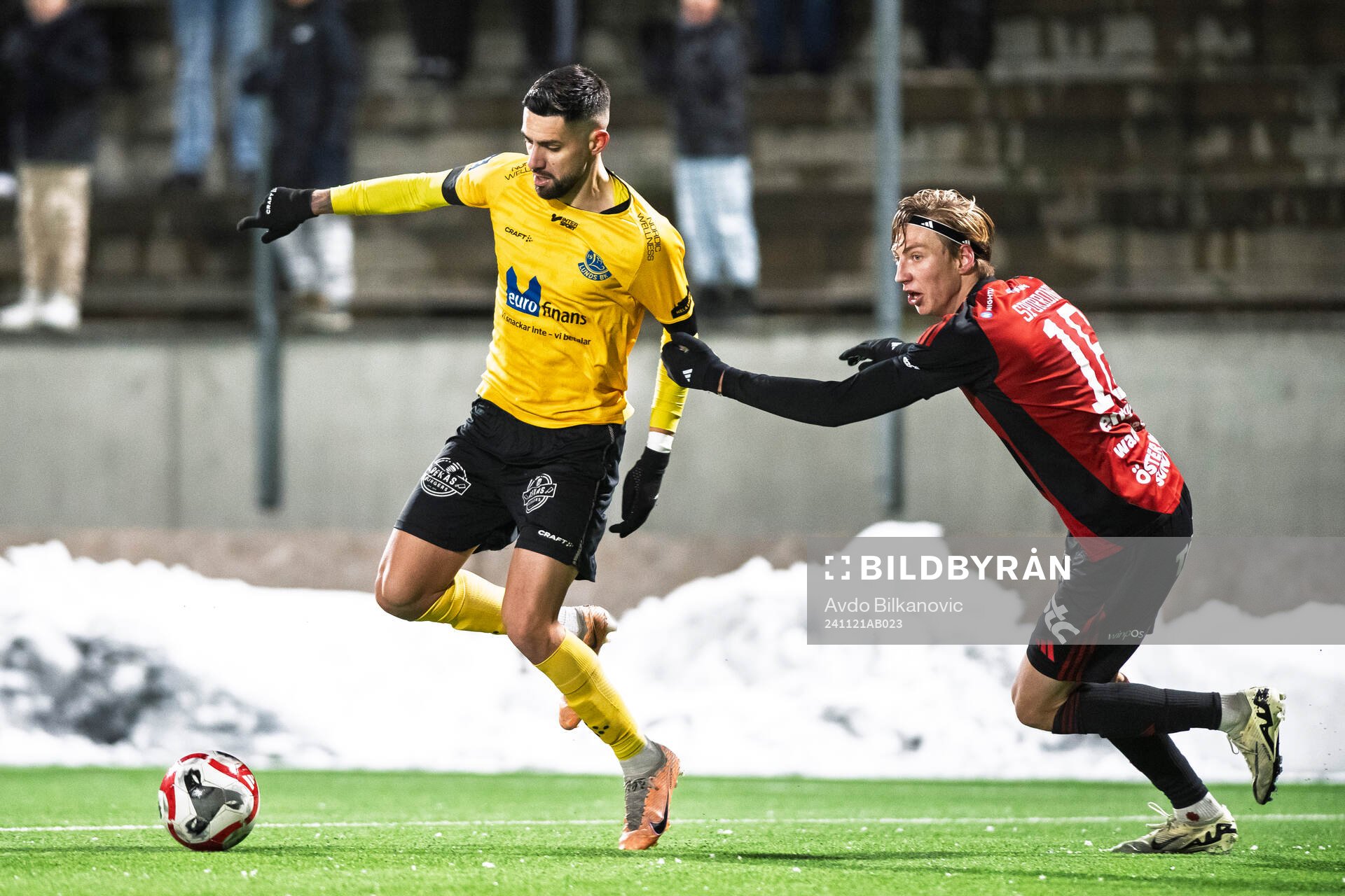 Lunds BKs Bozidar Velickovic och  Östersunds Albin Sporrong