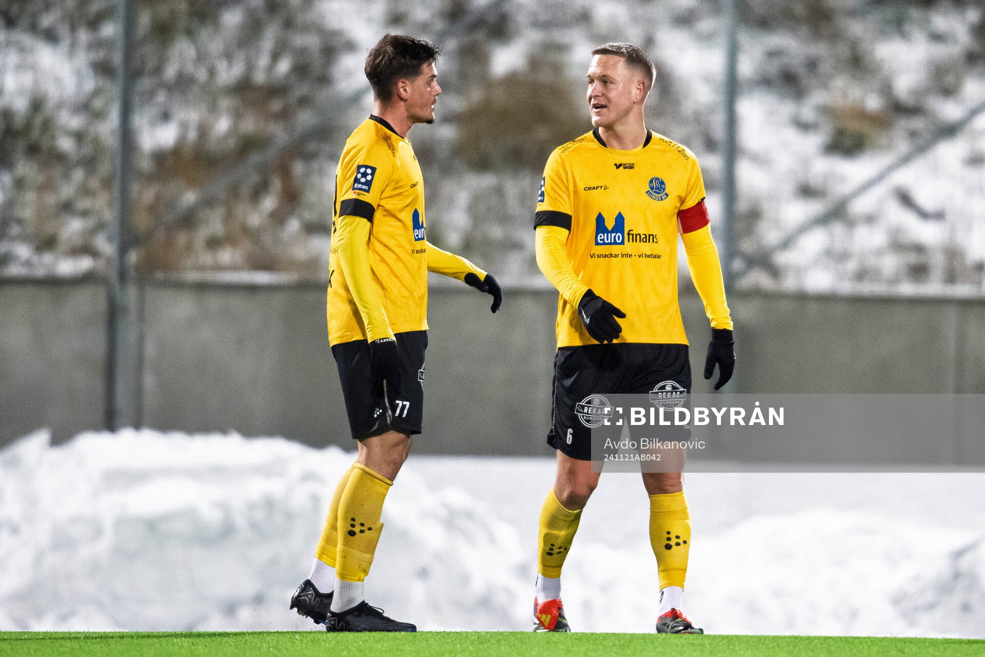Lunds BKs Sebastian Tipura och Erik Zetterberg deppar