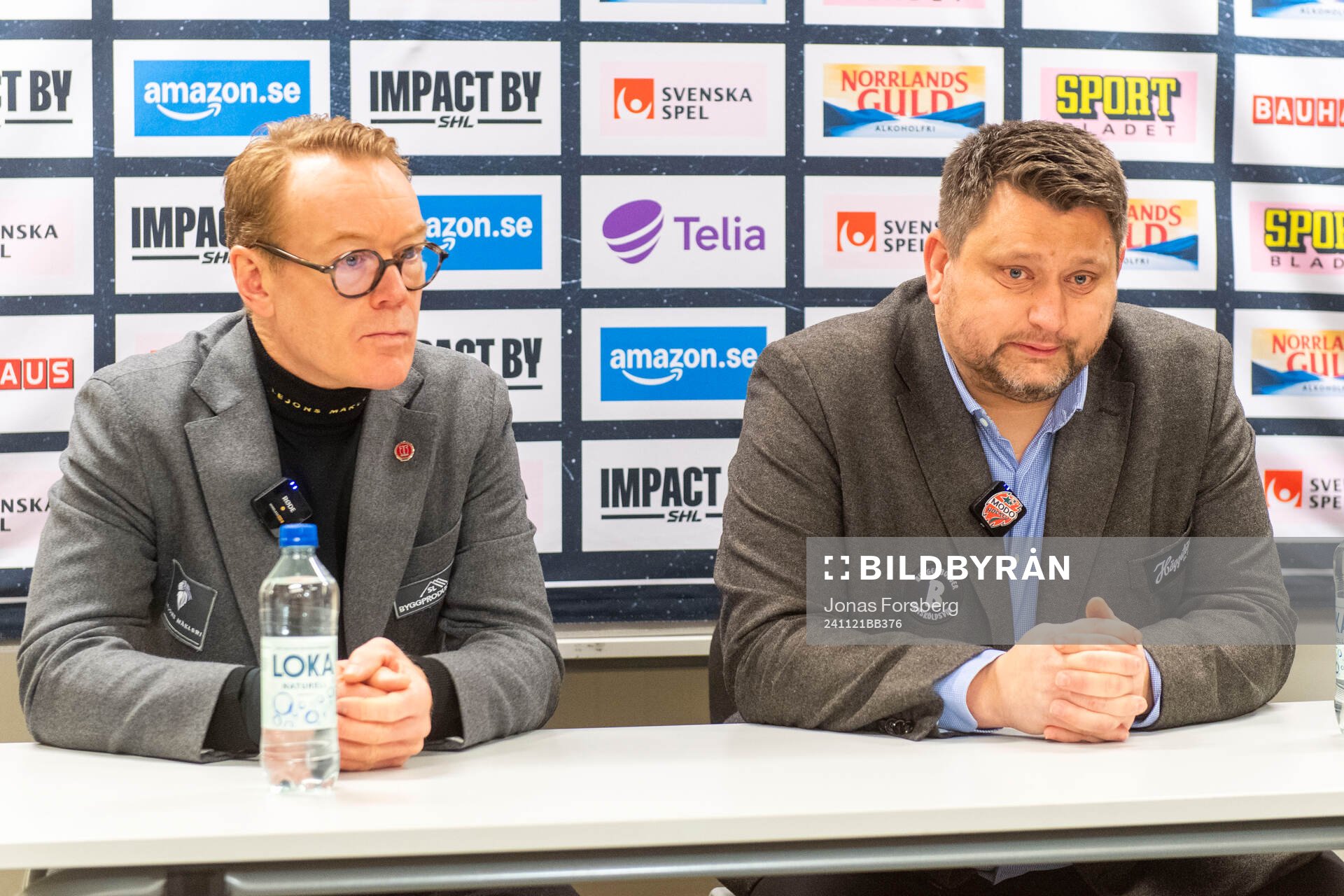 Örebros tränare Niklas Eriksson och Modos tränare