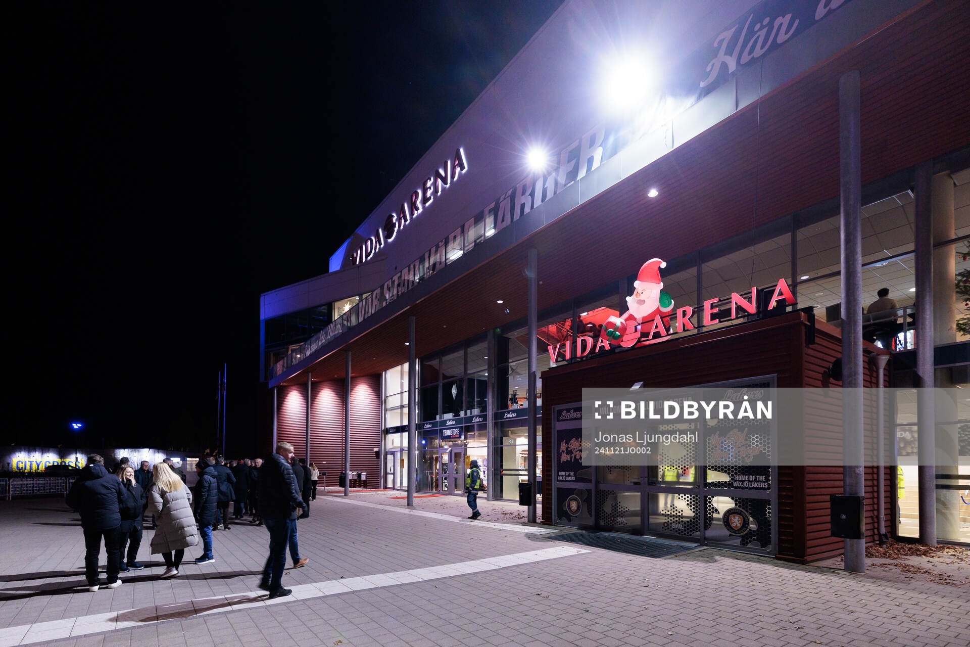 Exteriör vy av Vida arena